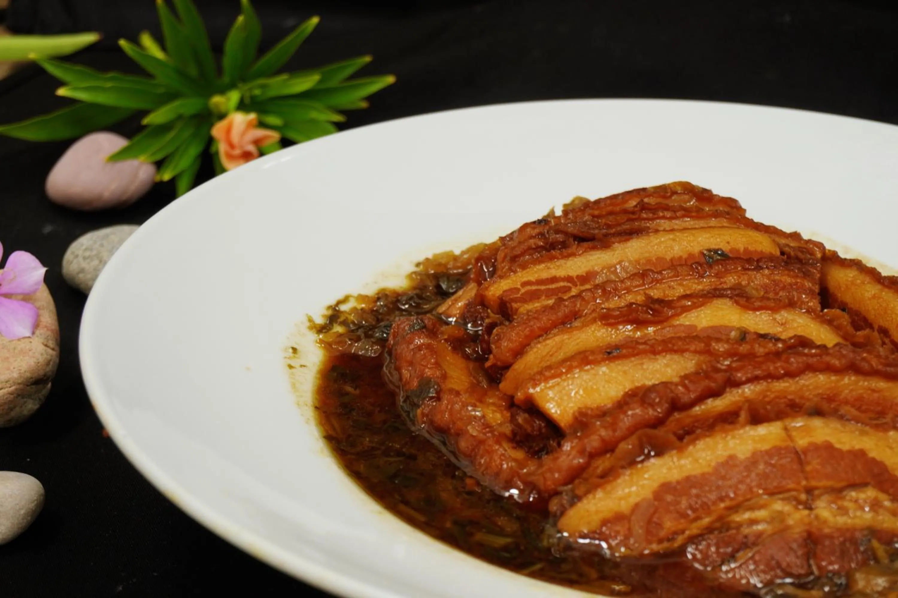 Food close-up in Escale International Hotel