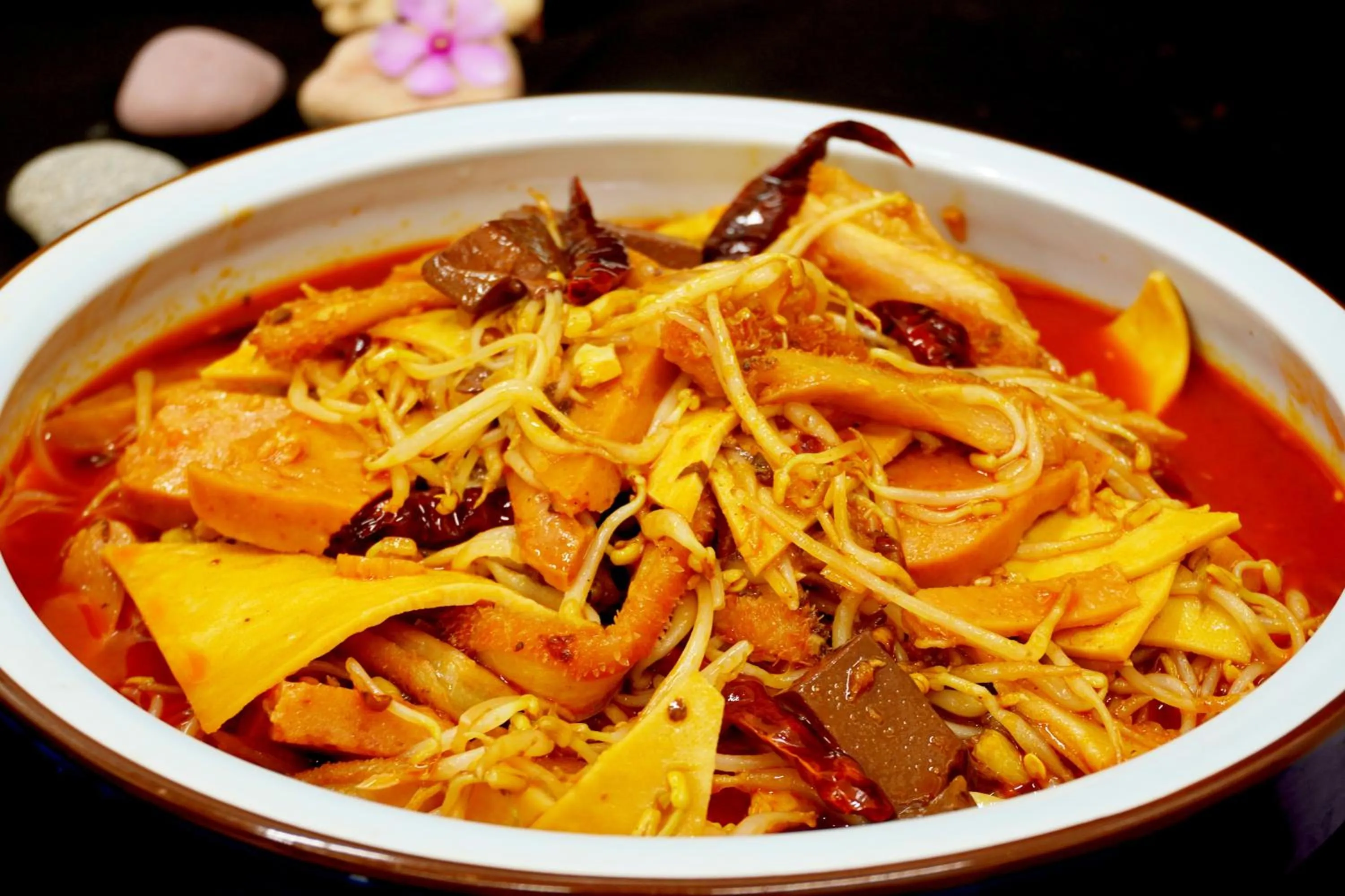 Food close-up in Escale International Hotel