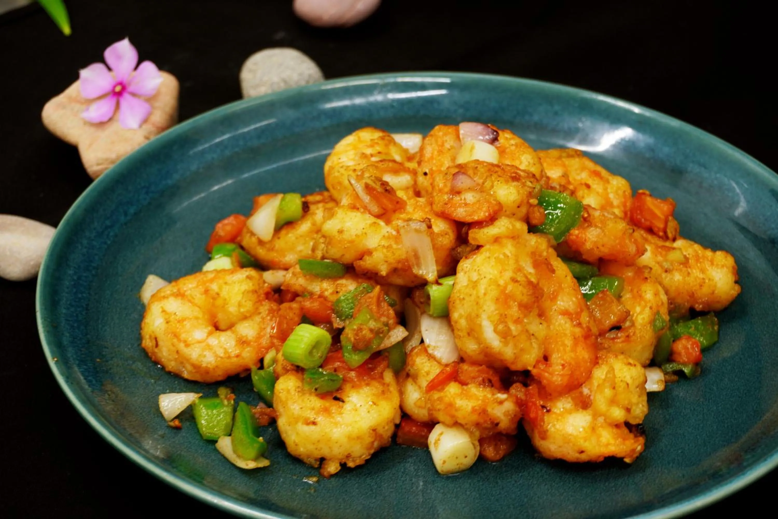 Food close-up in Escale International Hotel