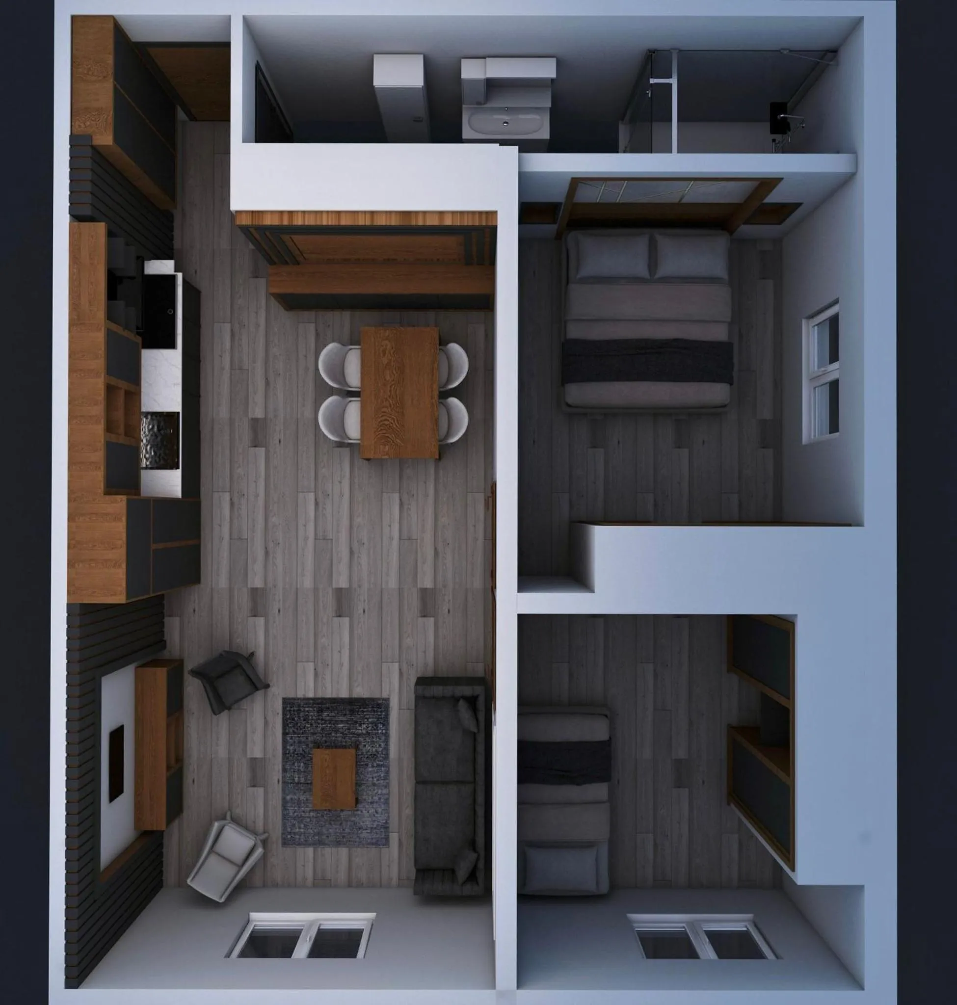 Bed in North Blue Life