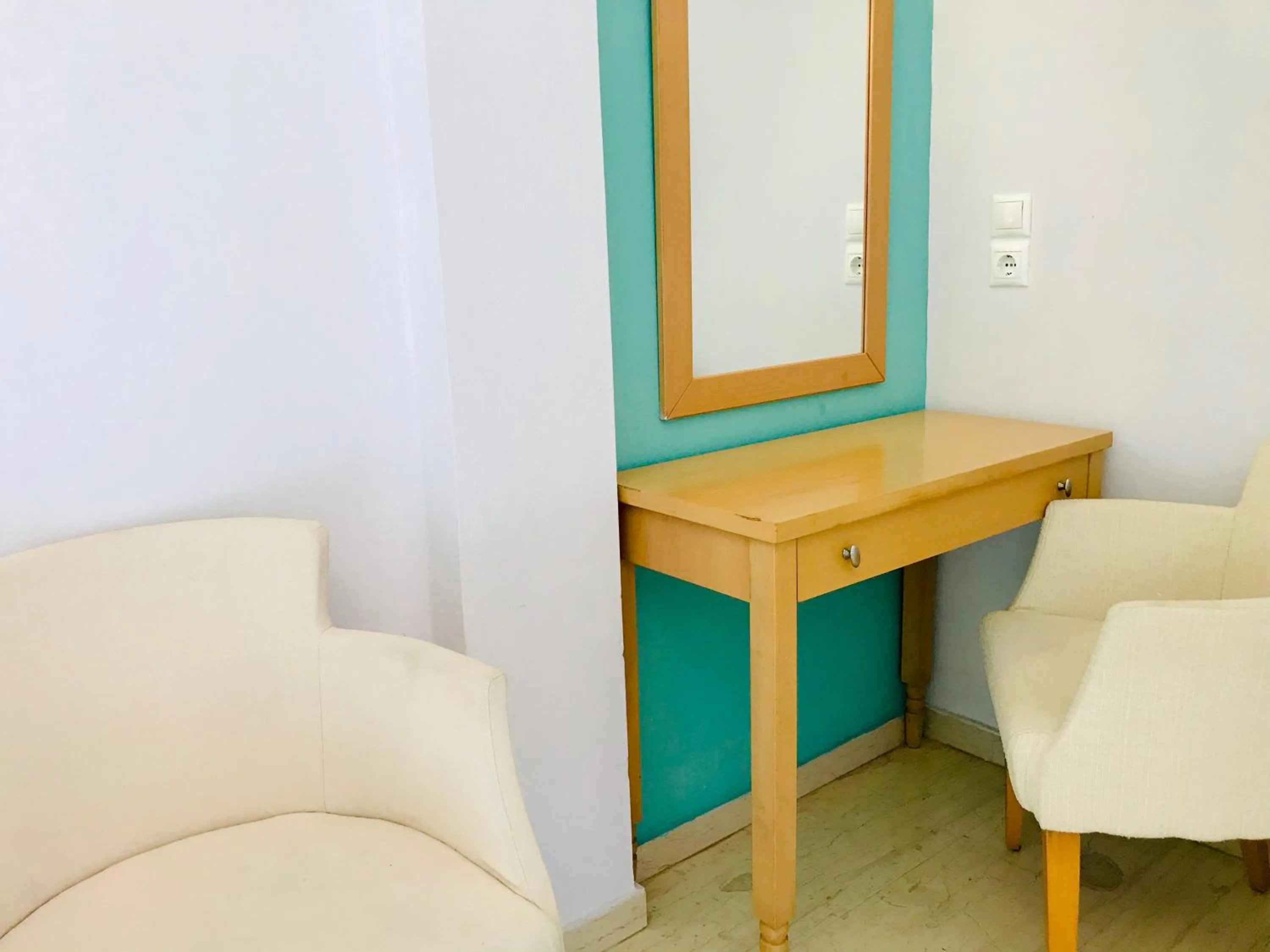 Seating area in Thera Mare