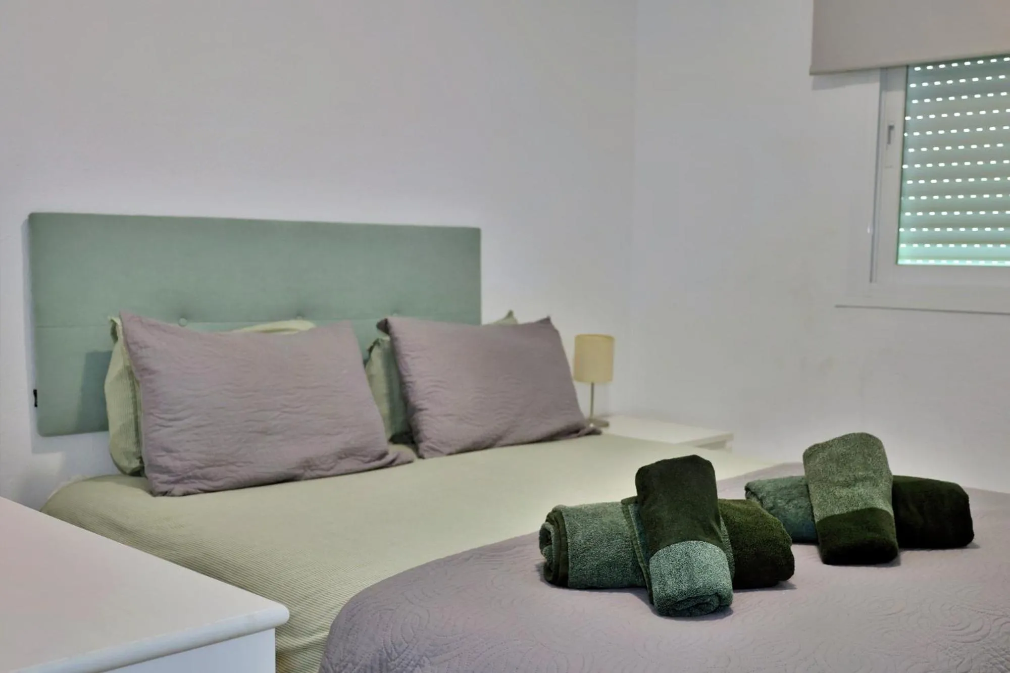 Bedroom, Bed in Sea Front Apartment in La Cala de Mijas