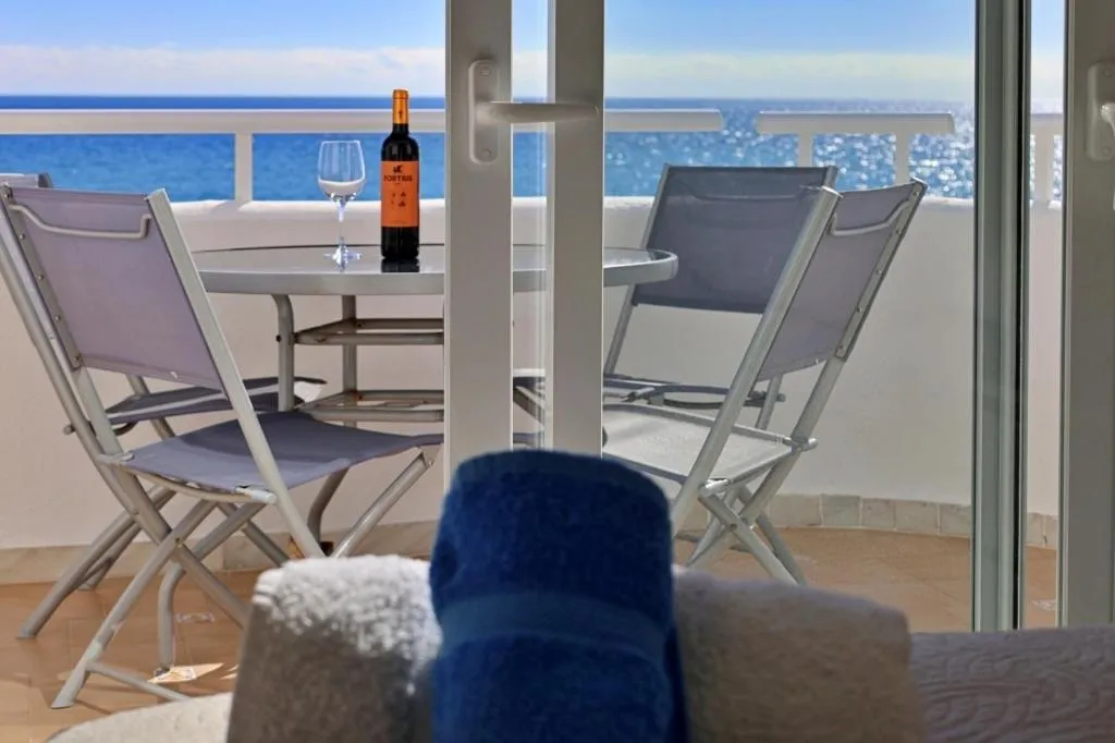 Patio in Sea Front Apartment in La Cala de Mijas