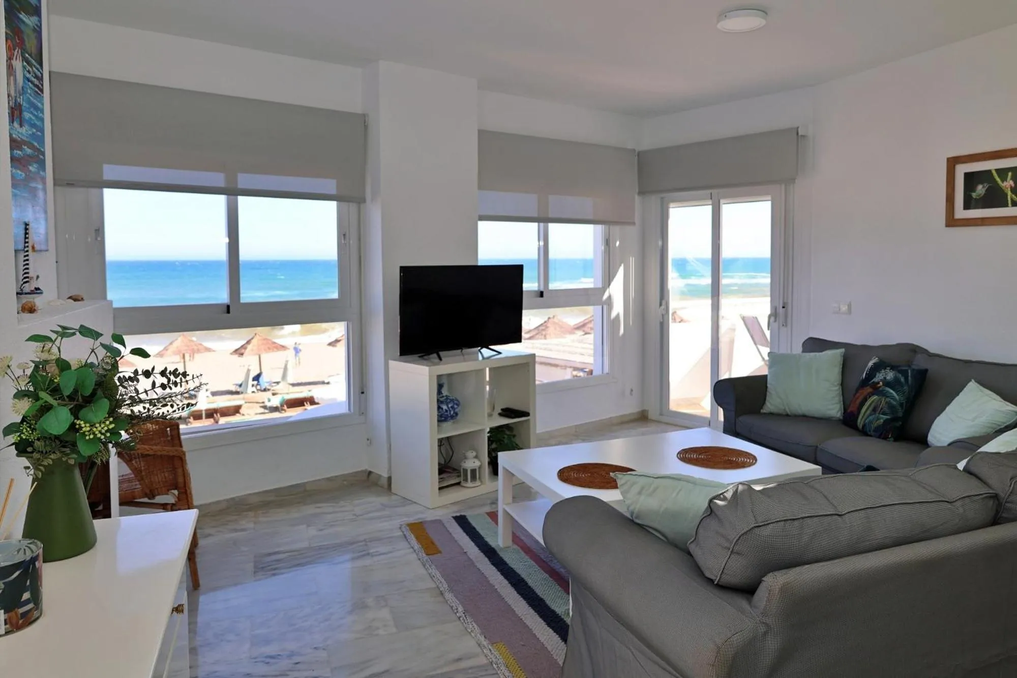 Living room in Sea Front Apartment in La Cala de Mijas