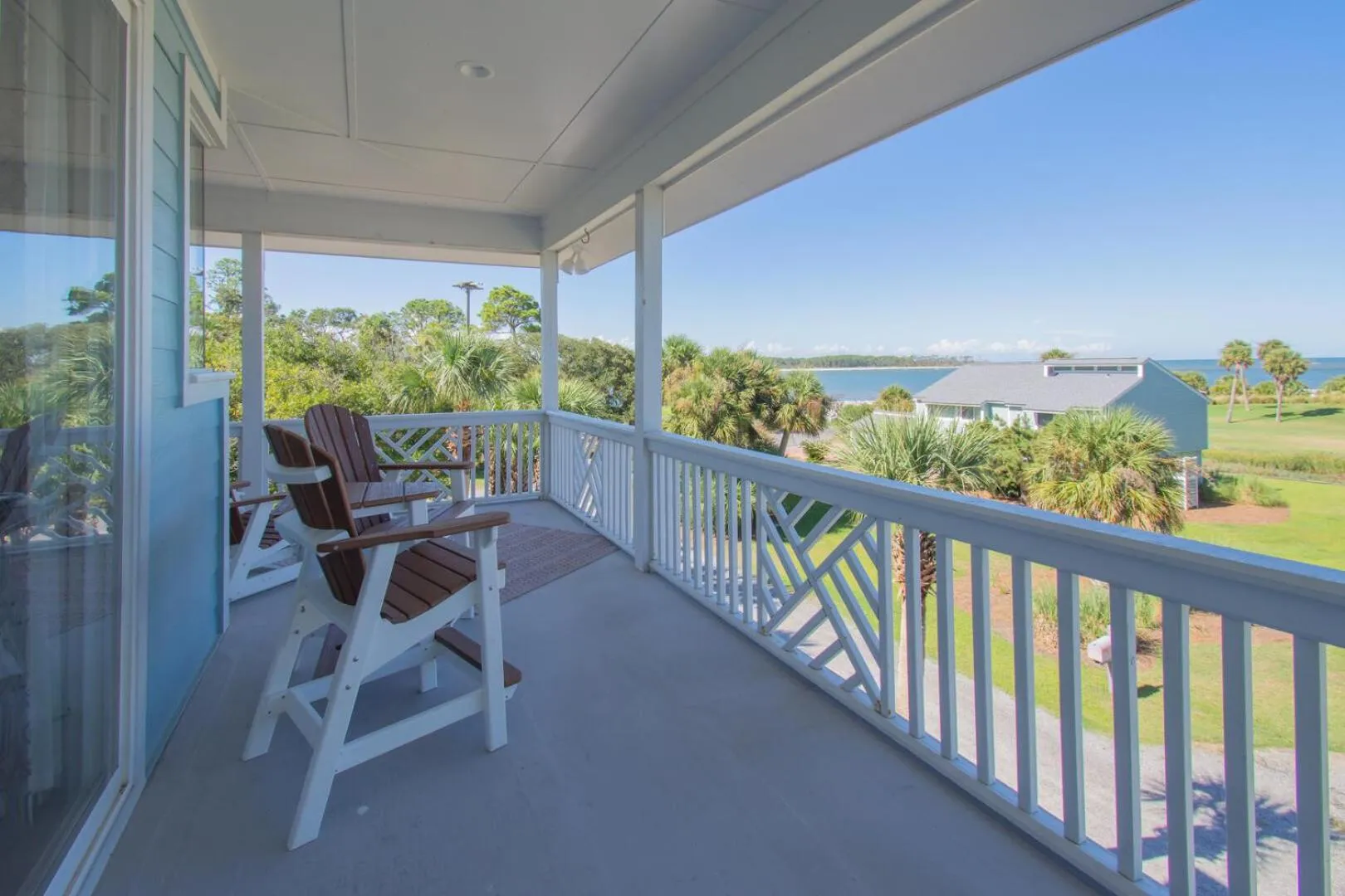 Balcony/Terrace in Magnificent ocean views from upper floor of this 3BR home