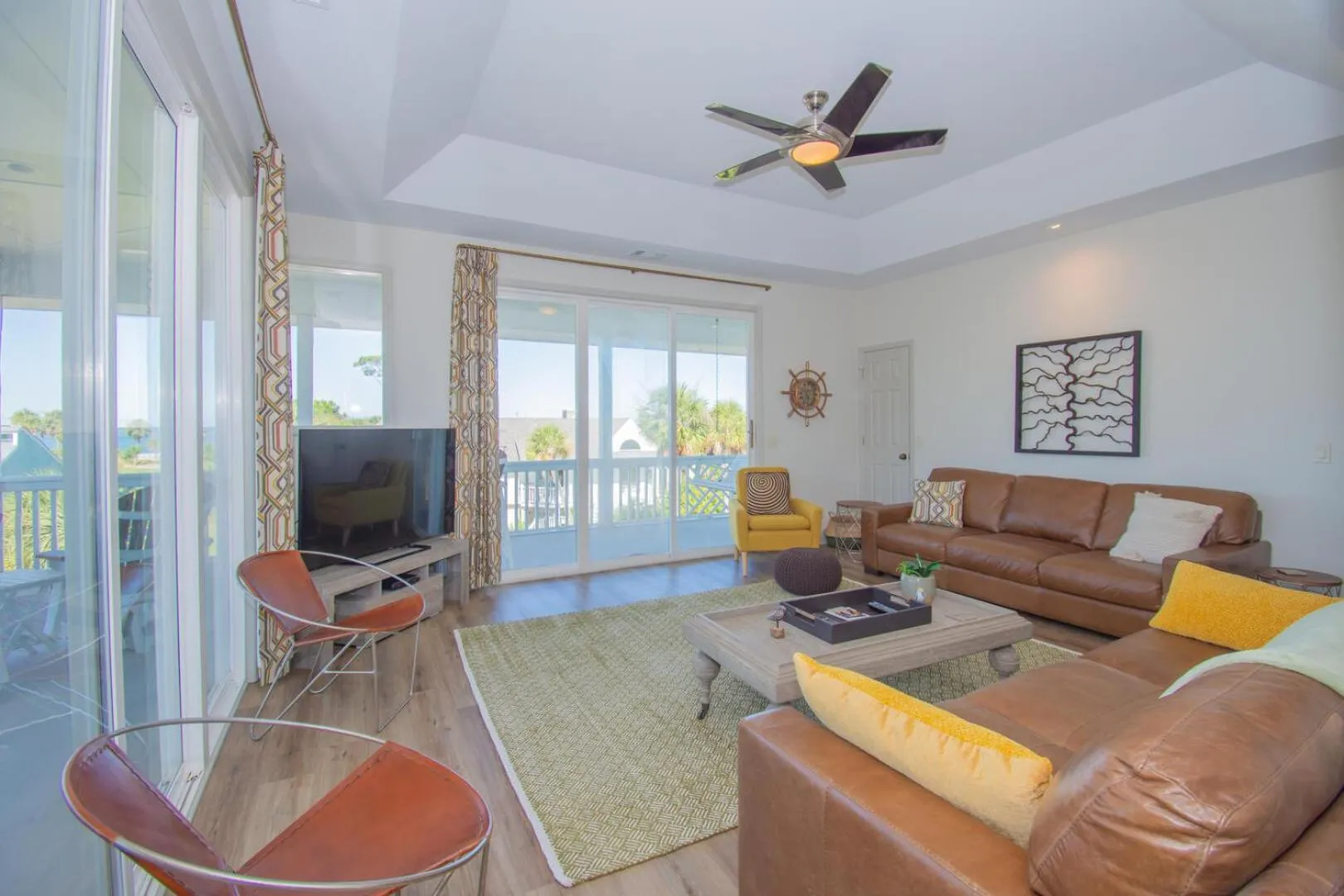 Photo of the whole room in Magnificent ocean views from upper floor of this 3BR home