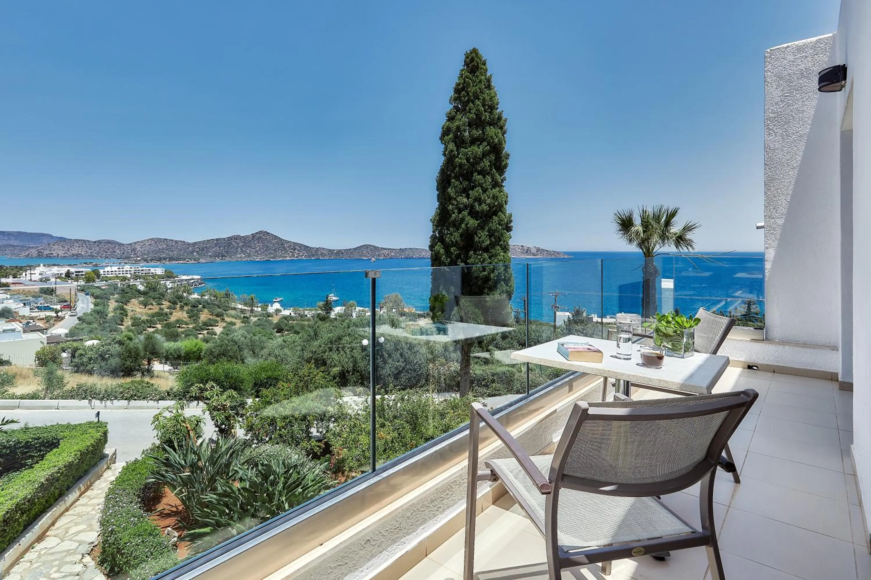 Balcony/Terrace in Elounda Ilion Hotel Bungalows