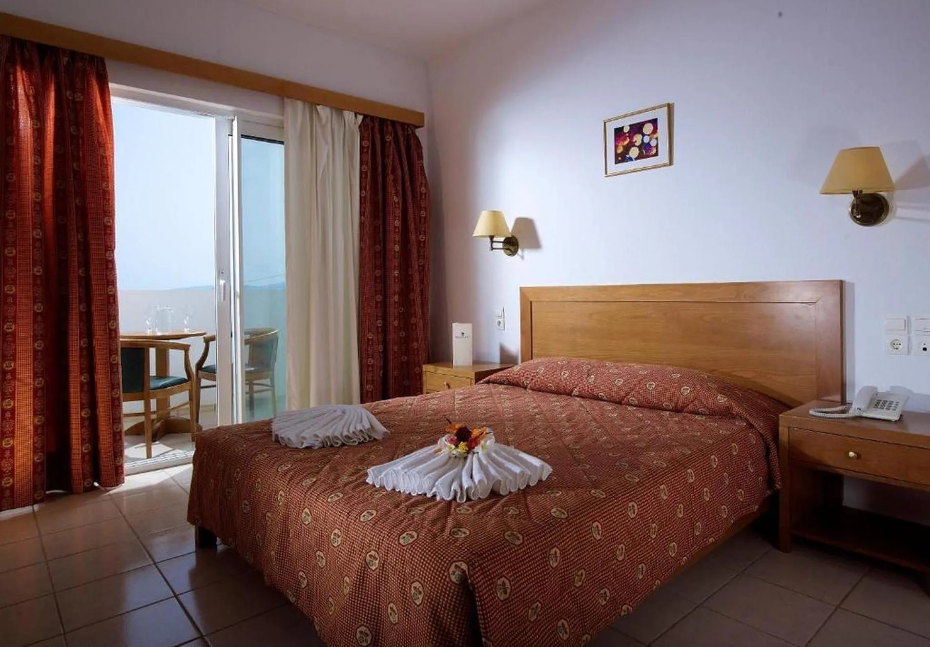 Bedroom, Bed in Elounda Ilion Hotel Bungalows