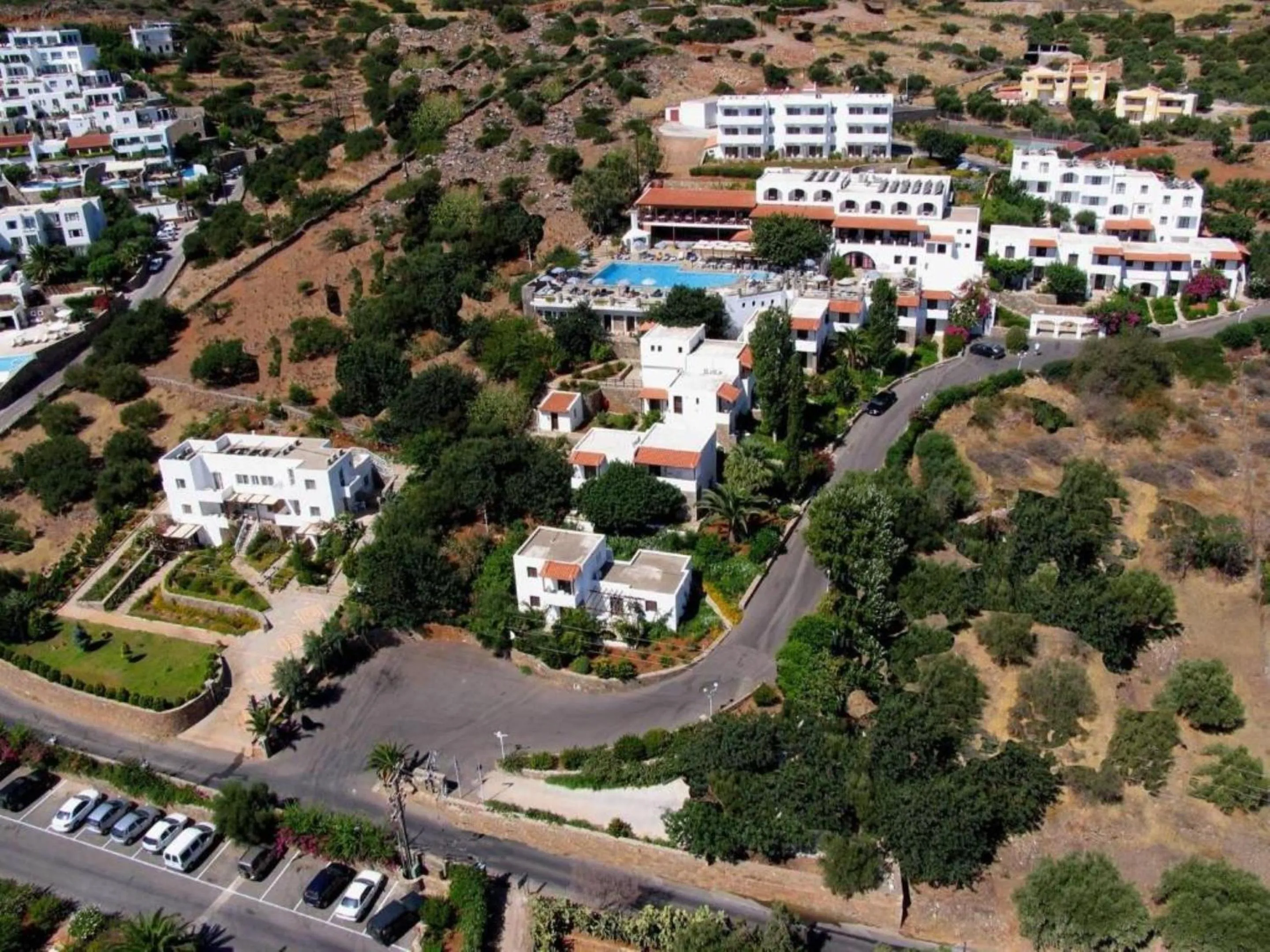 Property building, Bird's-eye View in Elounda Ilion Hotel Bungalows
