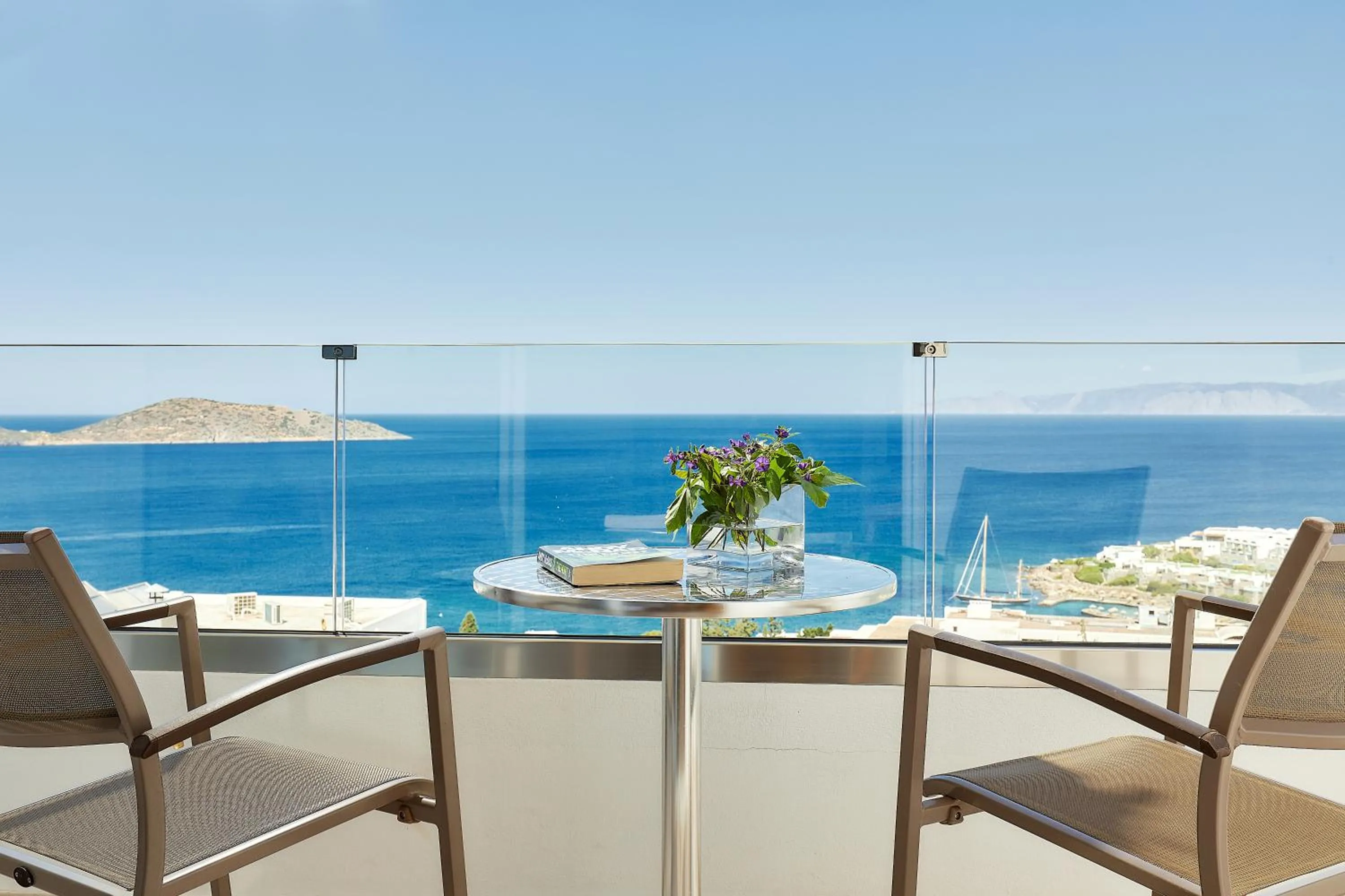 Sea view in Elounda Ilion Hotel Bungalows