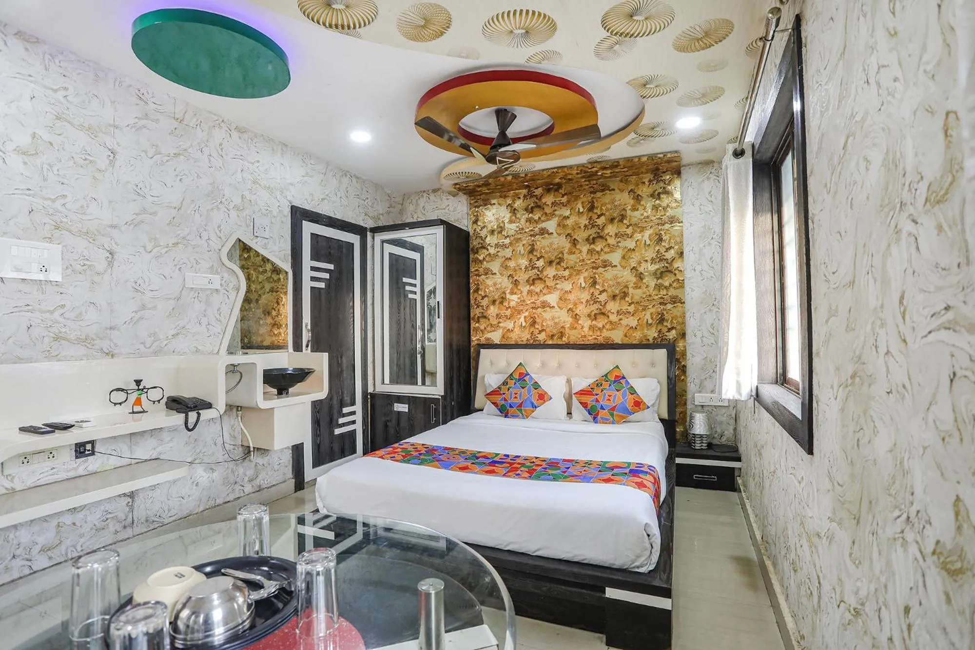 Bed in FabHotel Greenland Classic - Bhubaneswar Airport