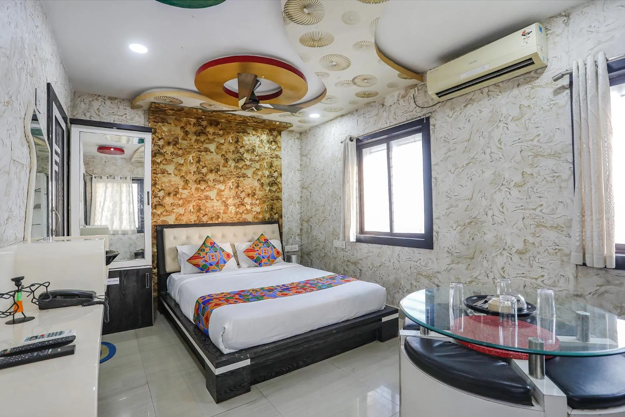 Bed in FabHotel Greenland Classic - Bhubaneswar Airport