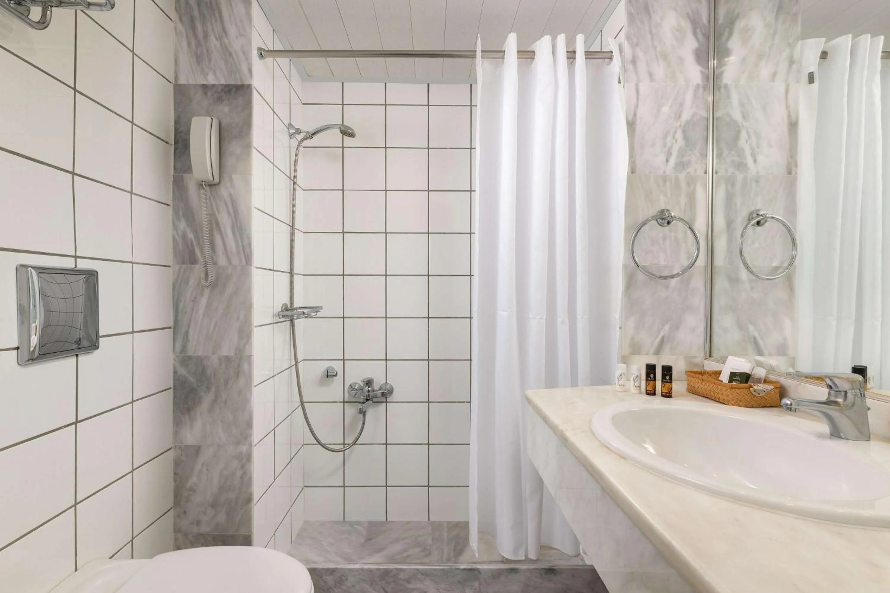 Bathroom in Dionysos Hotel