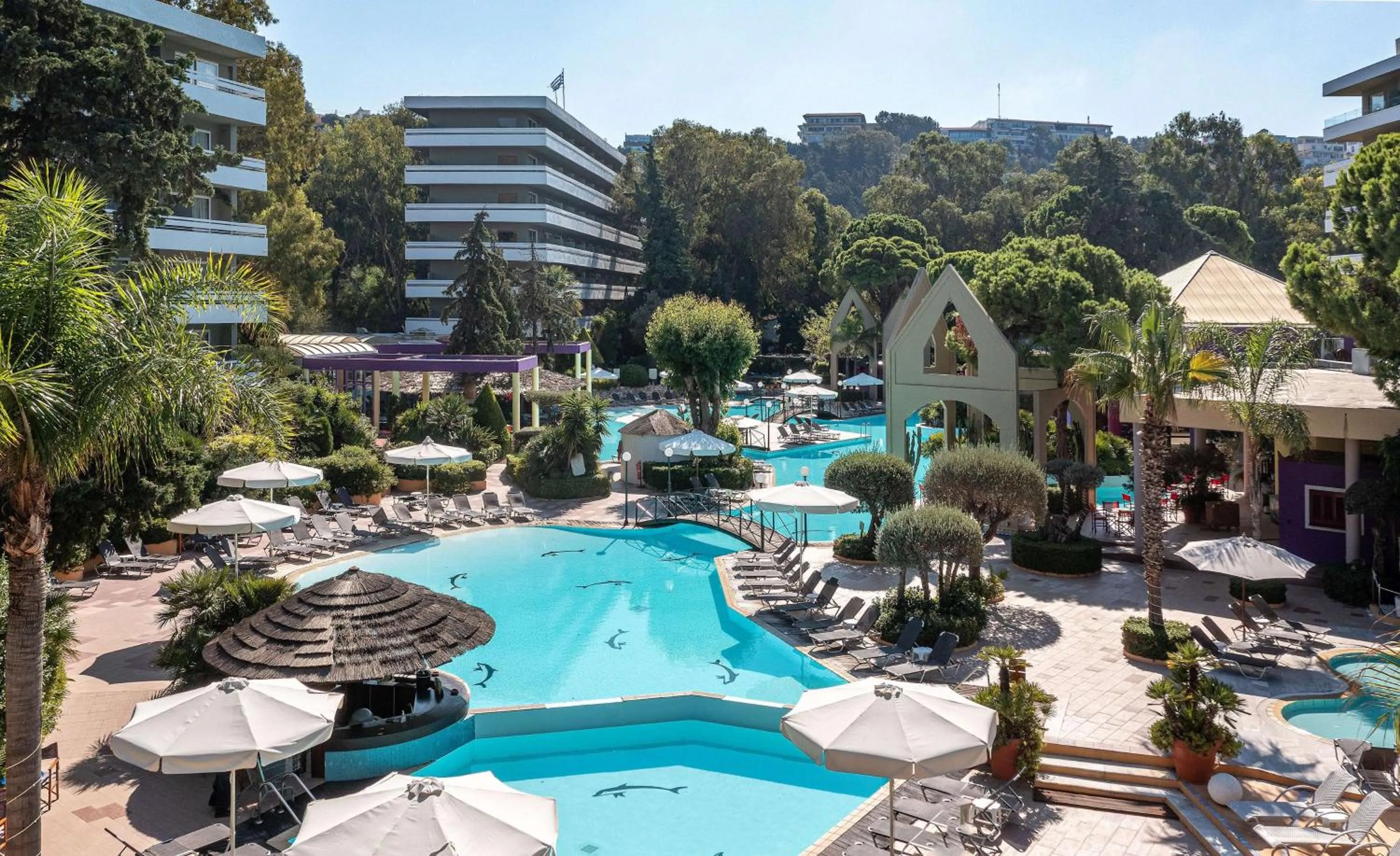 Swimming pool in Dionysos Hotel