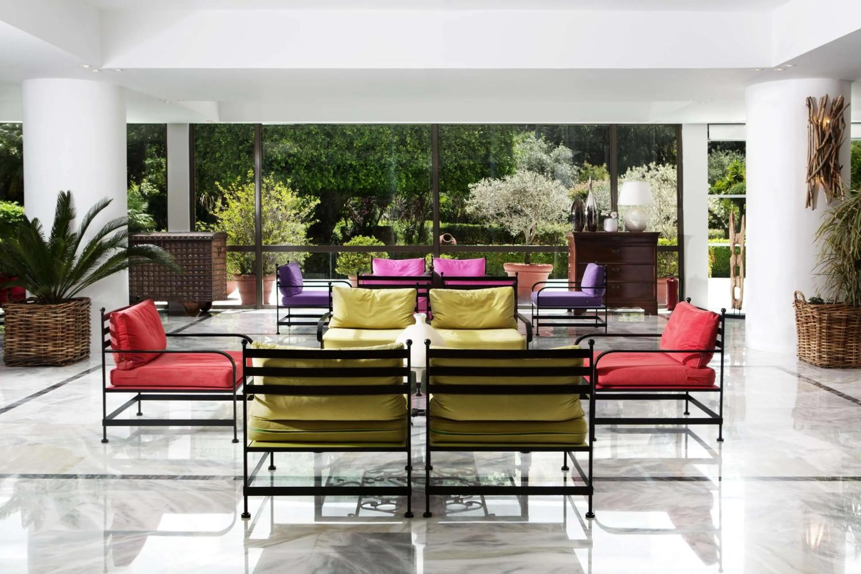 Lobby or reception in Dionysos Hotel