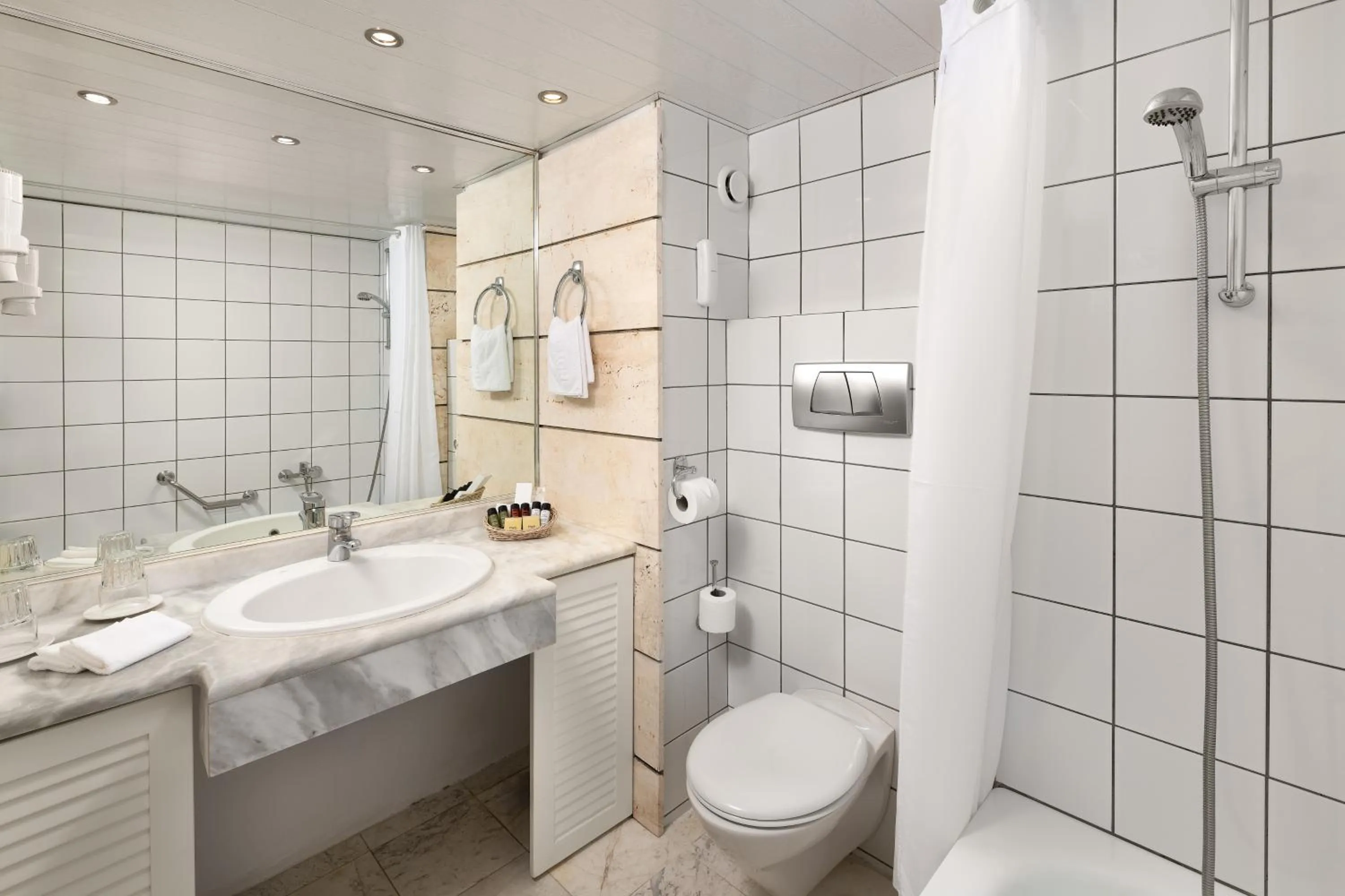 Bathroom in Dionysos Hotel