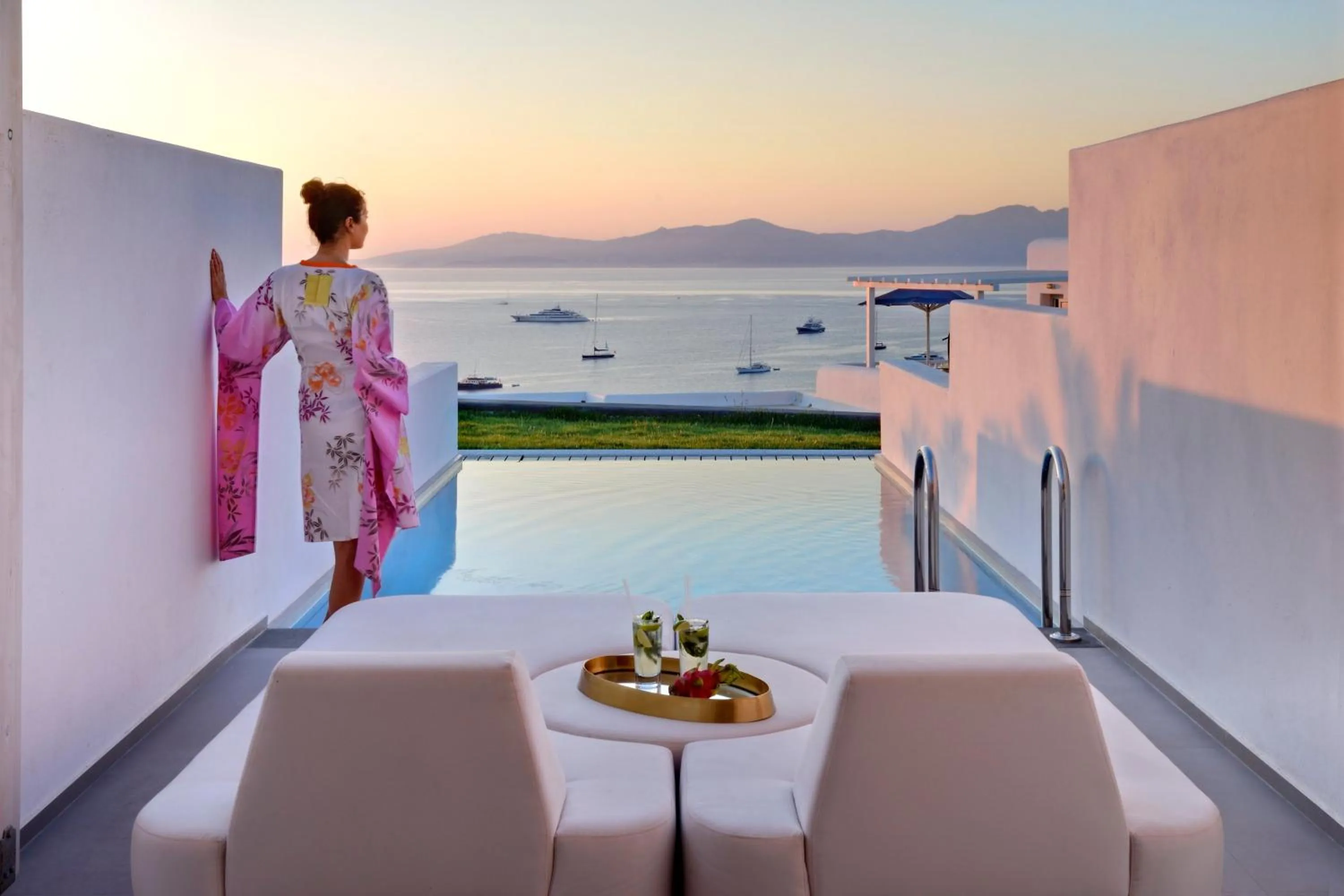 Hot Tub in Myconian Korali Relais & Chateaux