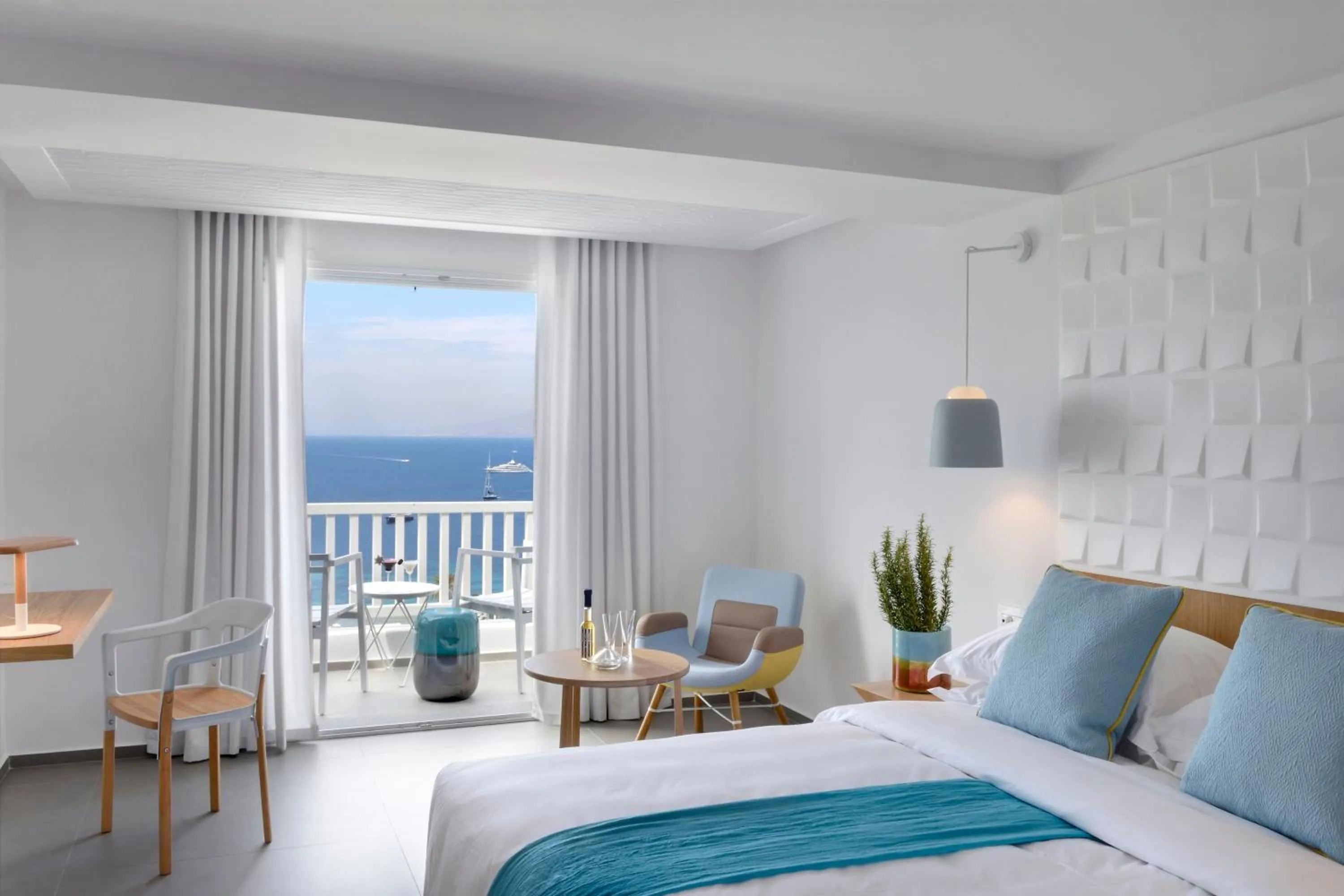 Photo of the whole room in Myconian Korali Relais & Chateaux