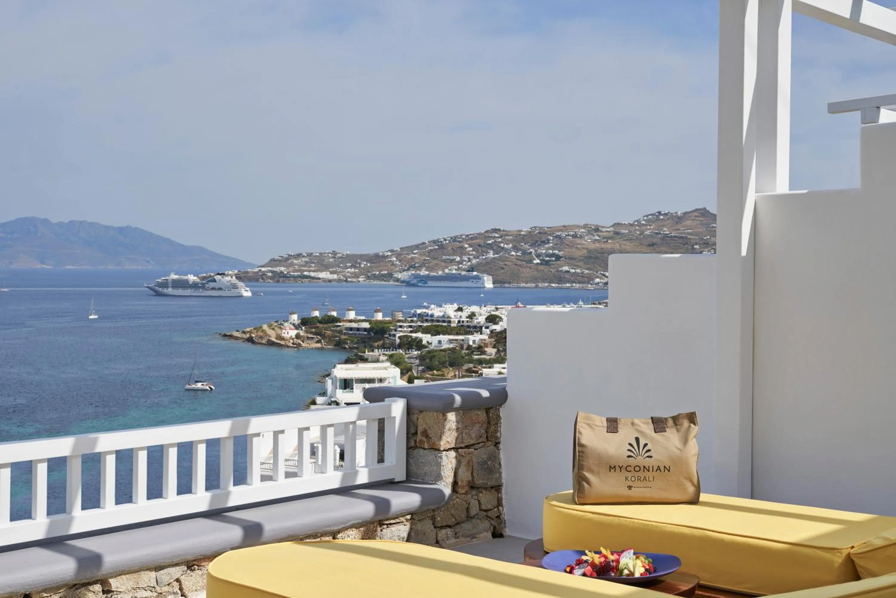 Sea view in Myconian Korali Relais & Chateaux