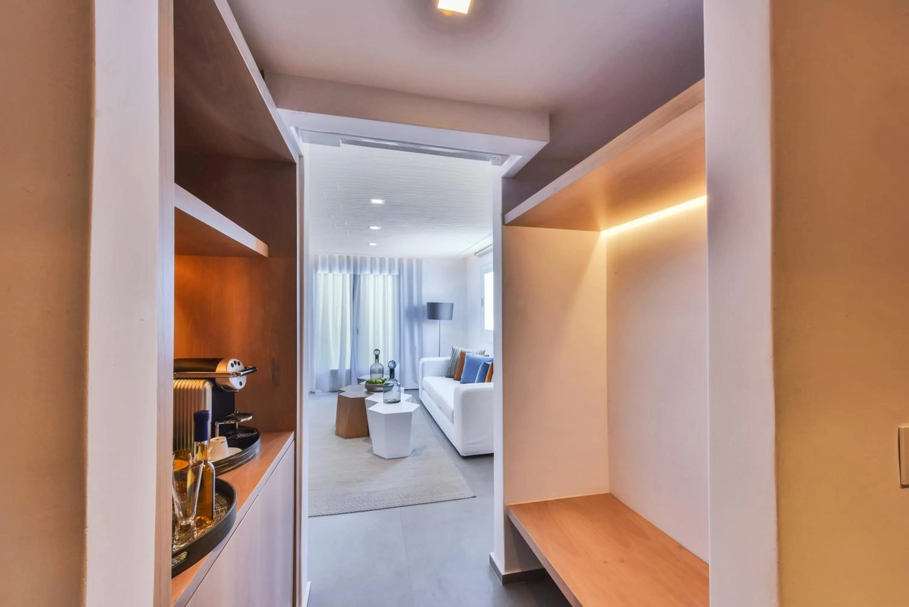 Bedroom in Myconian Korali Relais & Chateaux