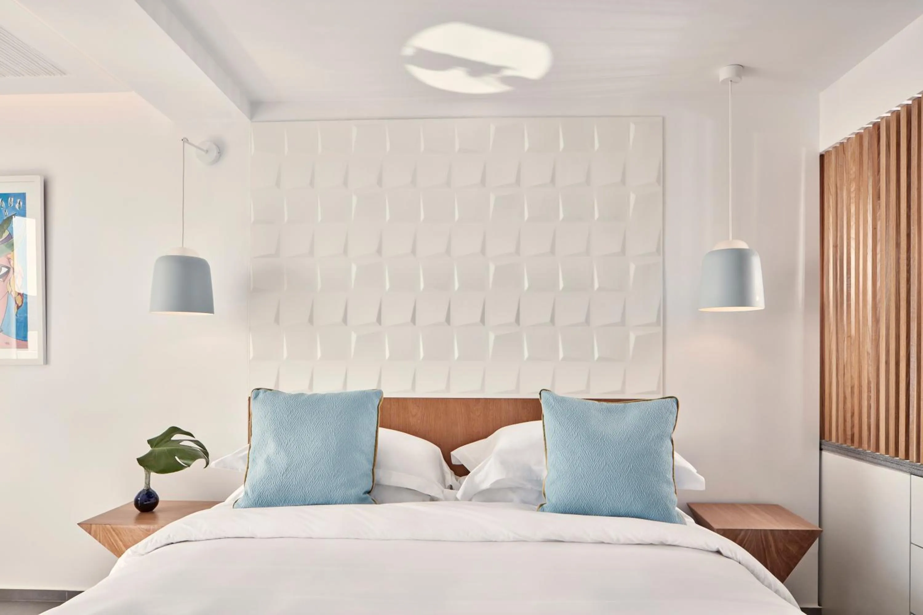 Bedroom in Myconian Korali Relais & Chateaux