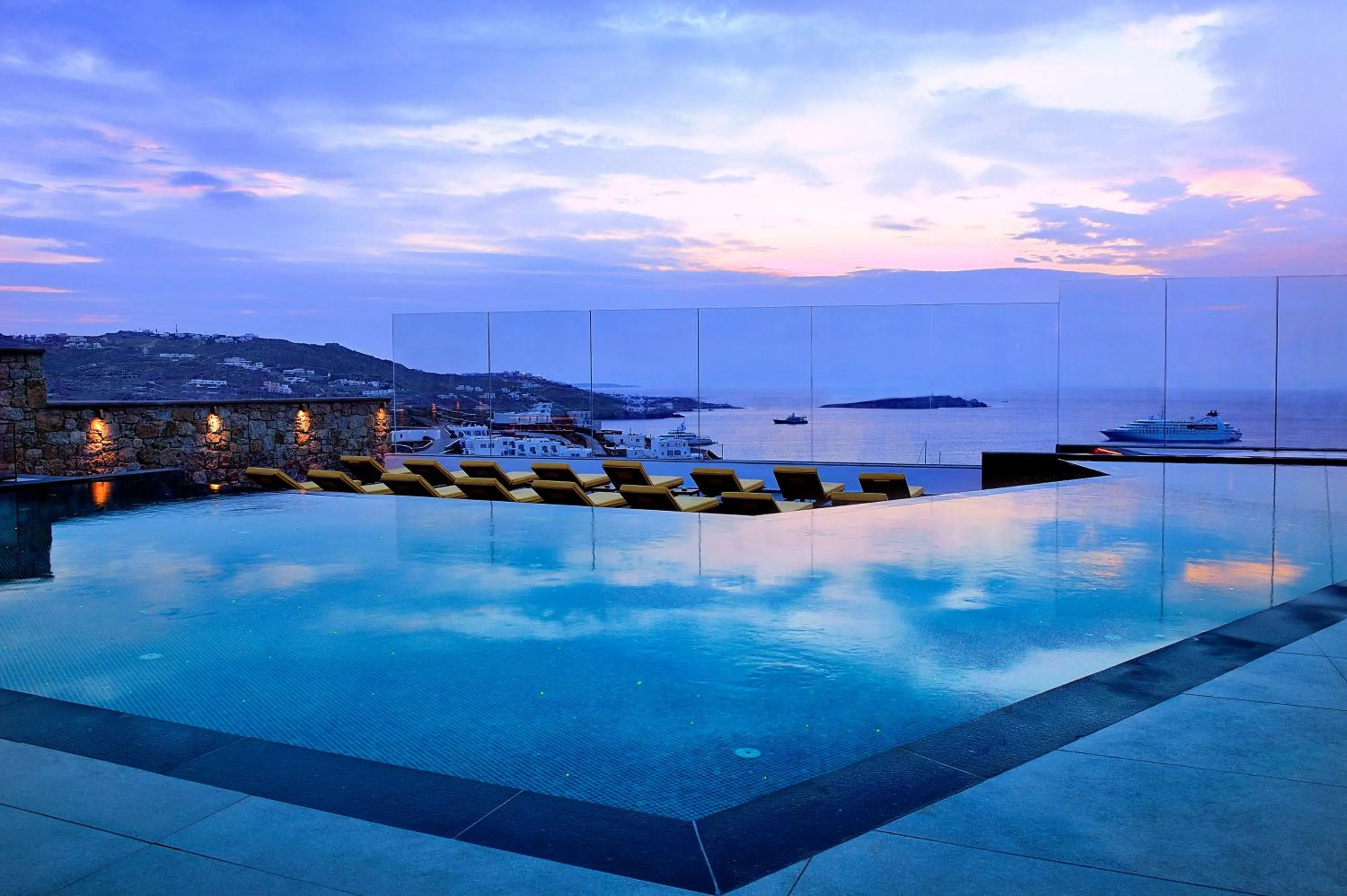 Swimming pool in Myconian Korali Relais & Chateaux