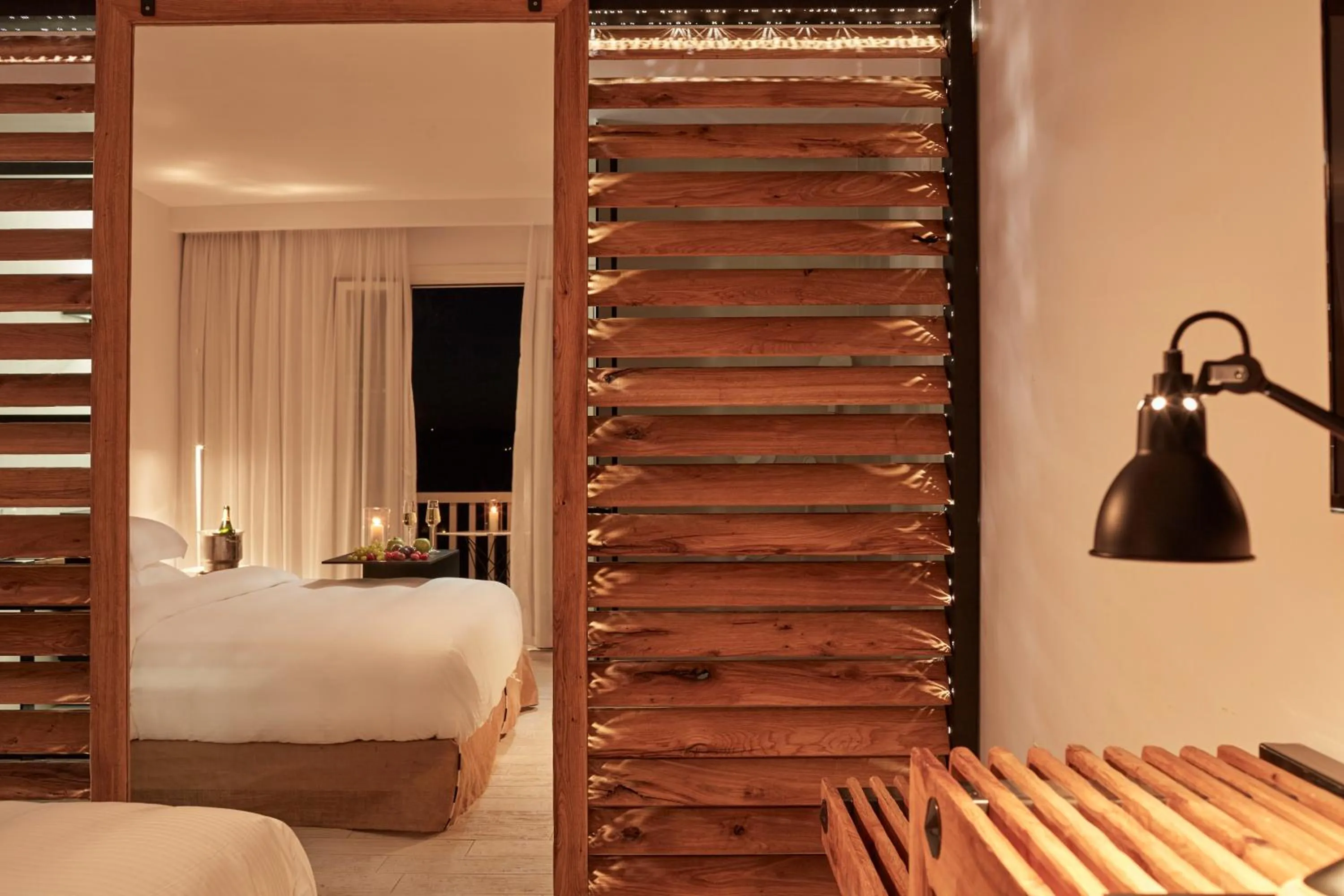 Bed in Myconian Imperial - Leading Hotels of the World