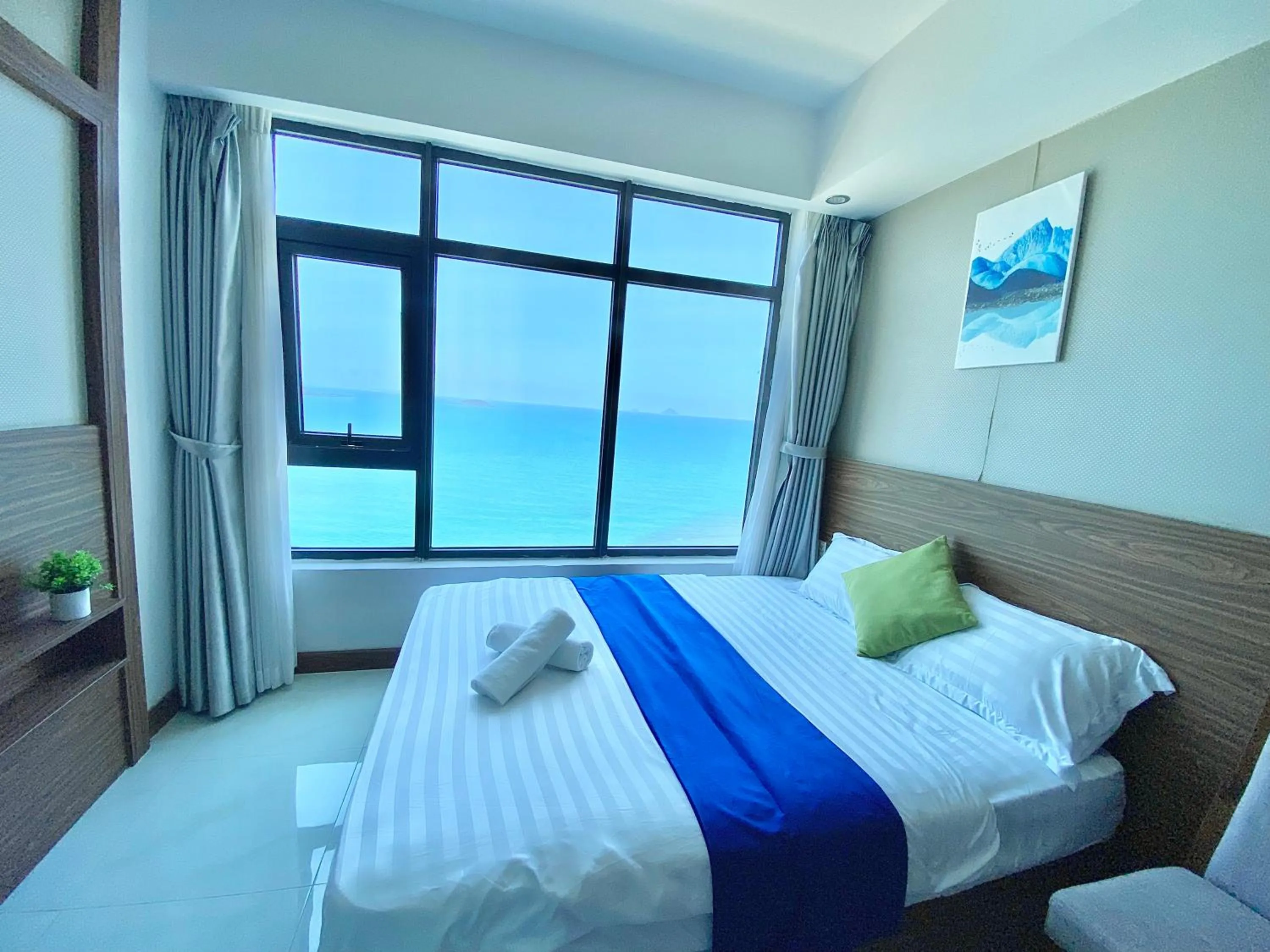 Bed in Ocean Dream Apartment Nha Trang