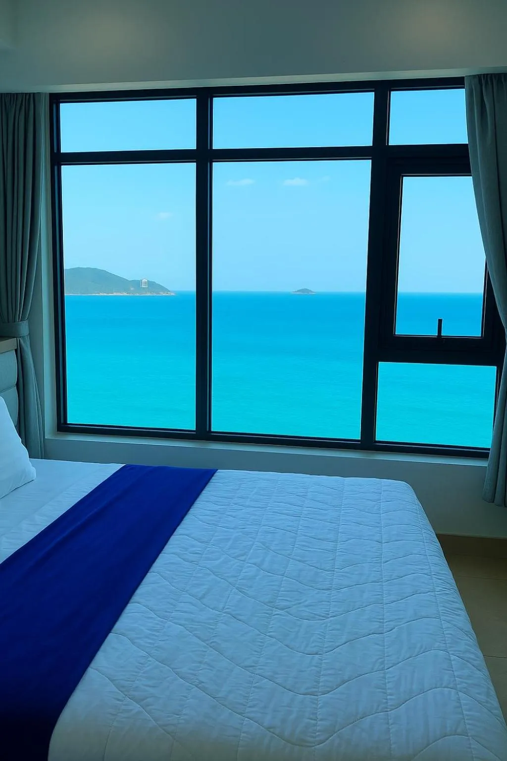 Bed in Ocean Dream Apartment Nha Trang