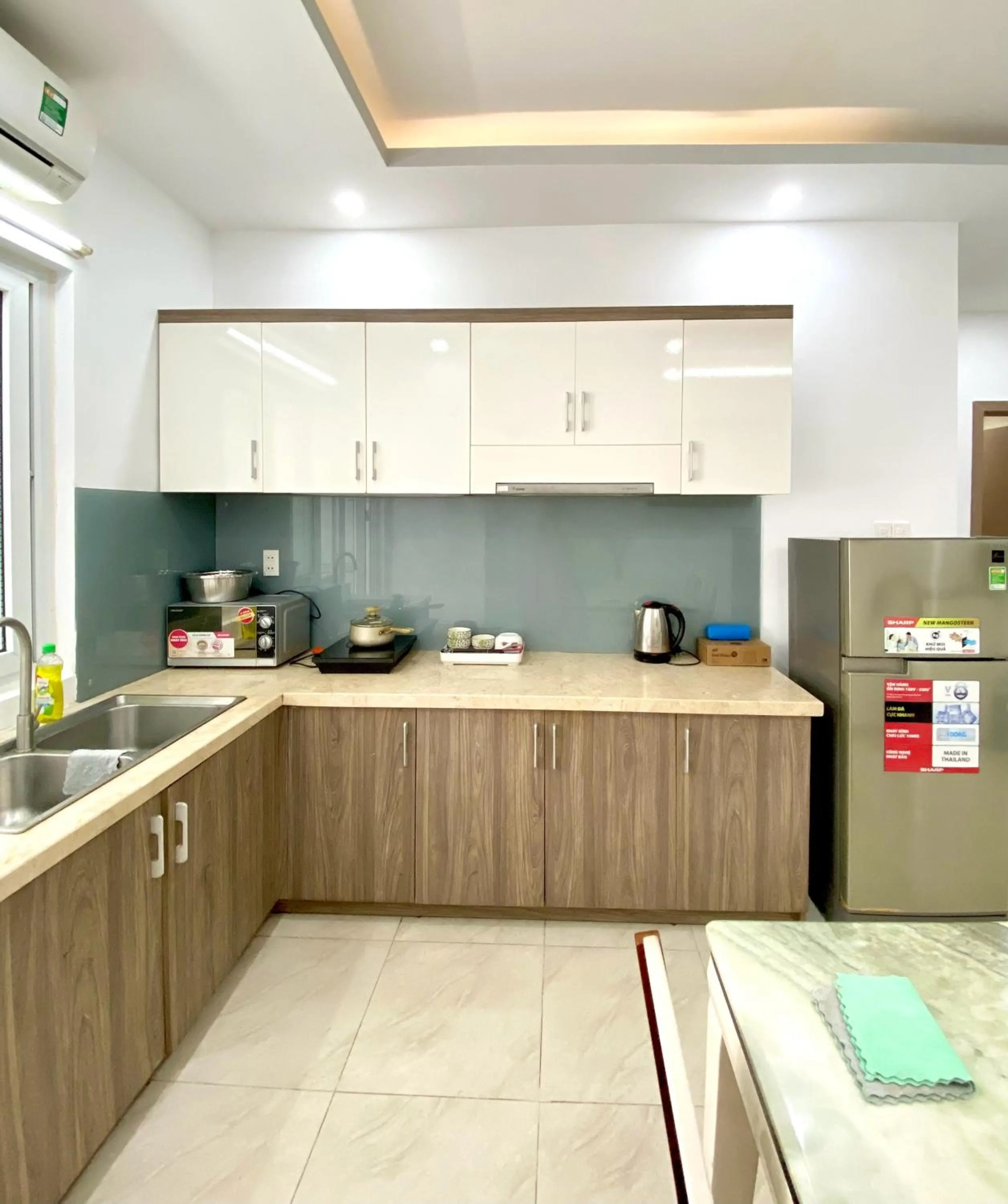 Kitchen or kitchenette in Ocean Dream Apartment Nha Trang