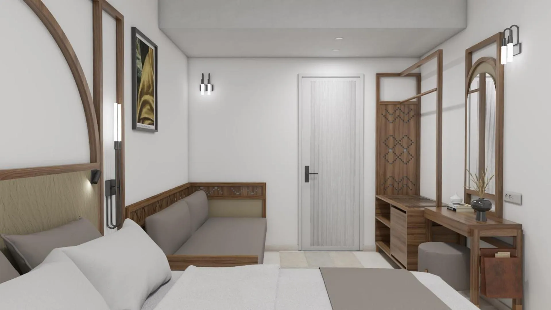 Bed in El Greco Hotel