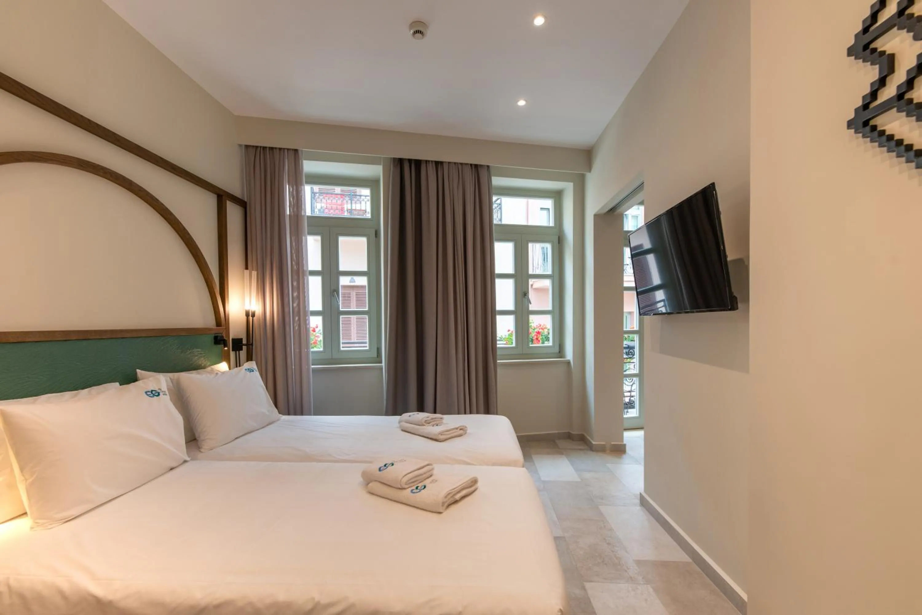 Bed in El Greco Hotel