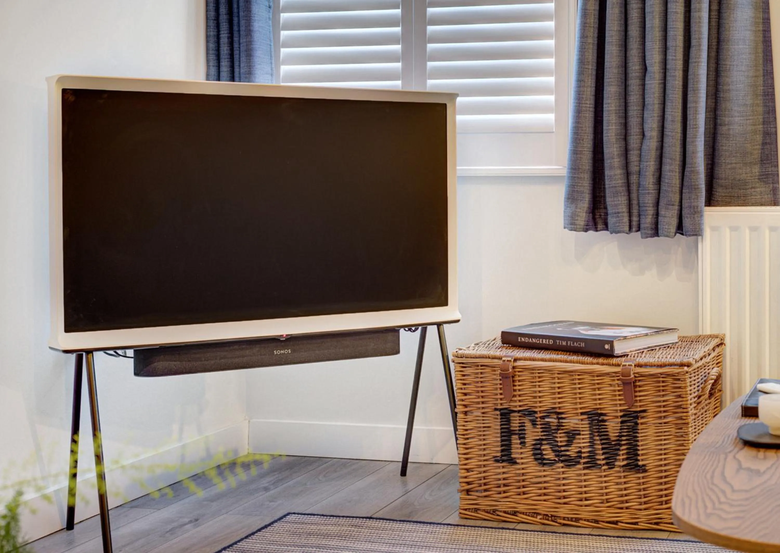 TV and multimedia in Stylish, business traveller friendly apartment, with free parking and Netflix