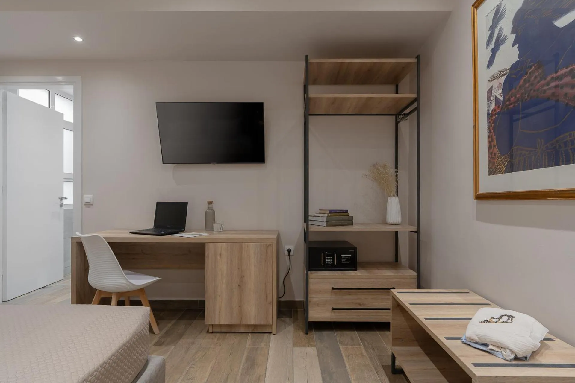 Bed in Piraeus City Hotel