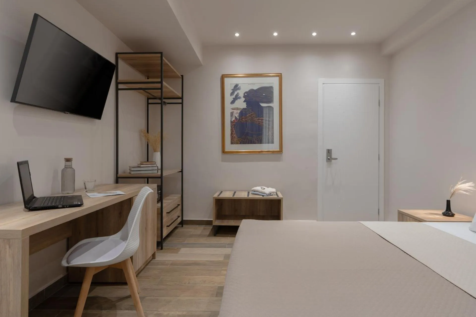 Bed in Piraeus City Hotel