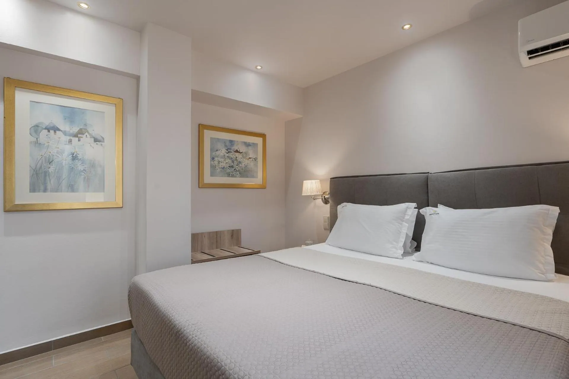 Bed in Piraeus City Hotel