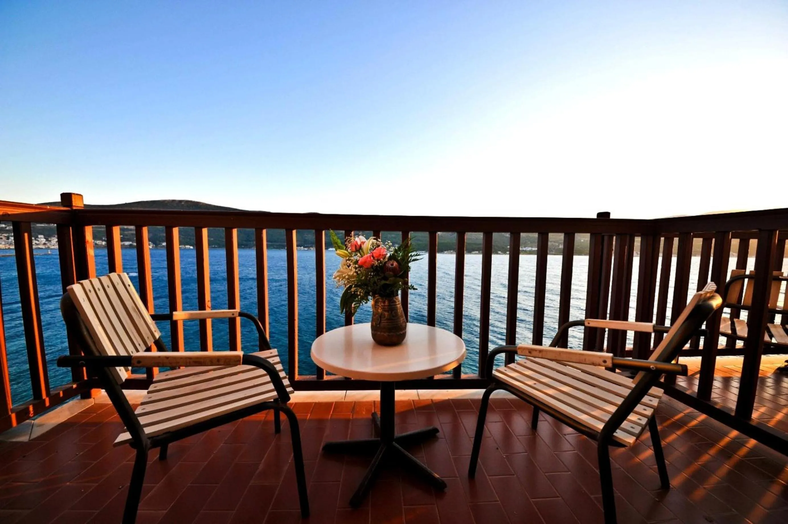 Balcony/Terrace in Mirini Hotel