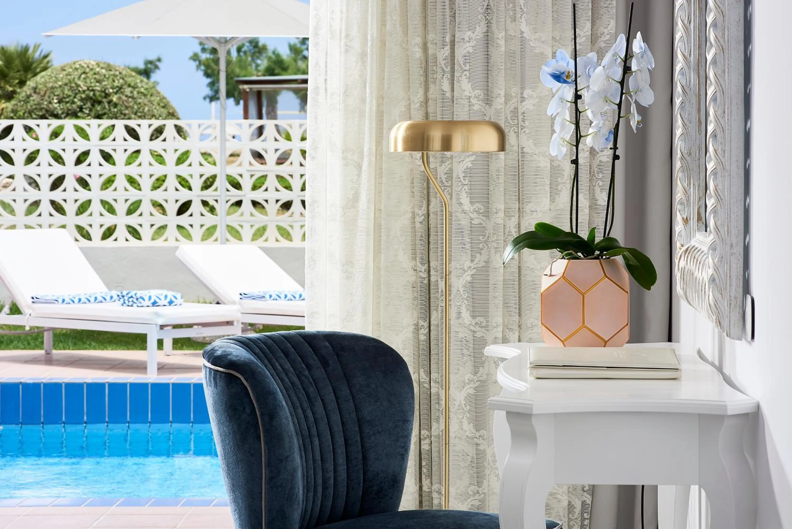 Pool view in Mythos Palace Resort & Spa