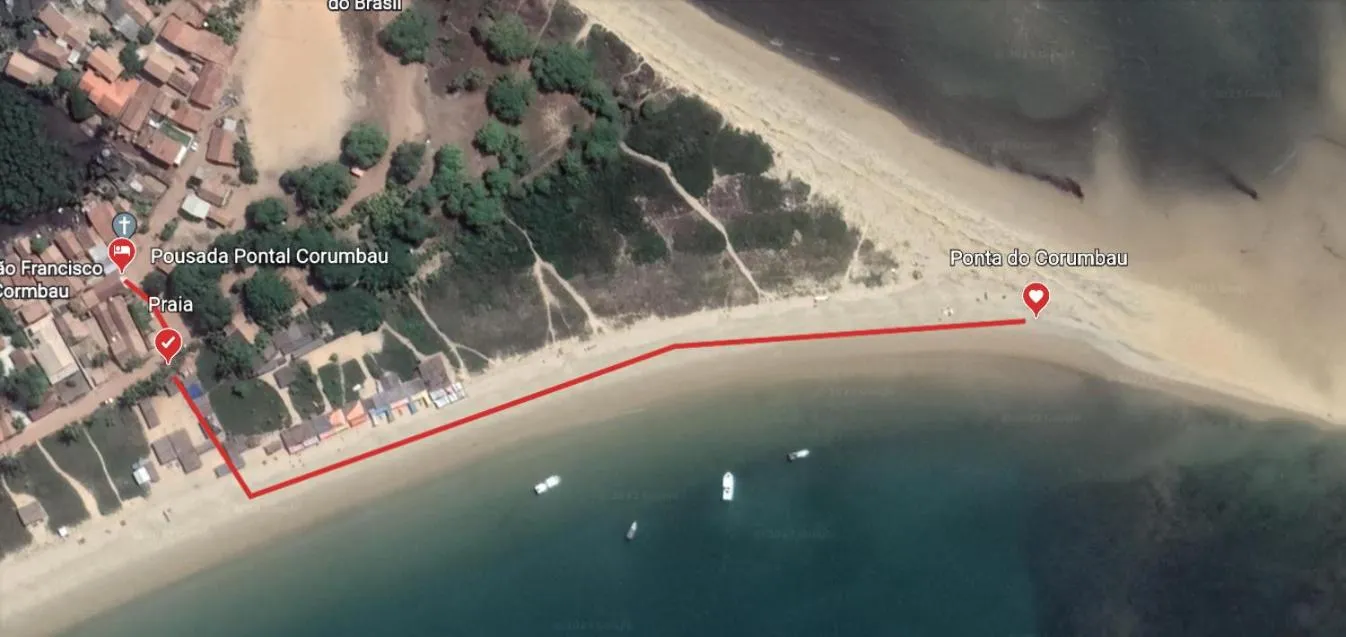 Nearby landmark in Suítes Pontal Corumbau