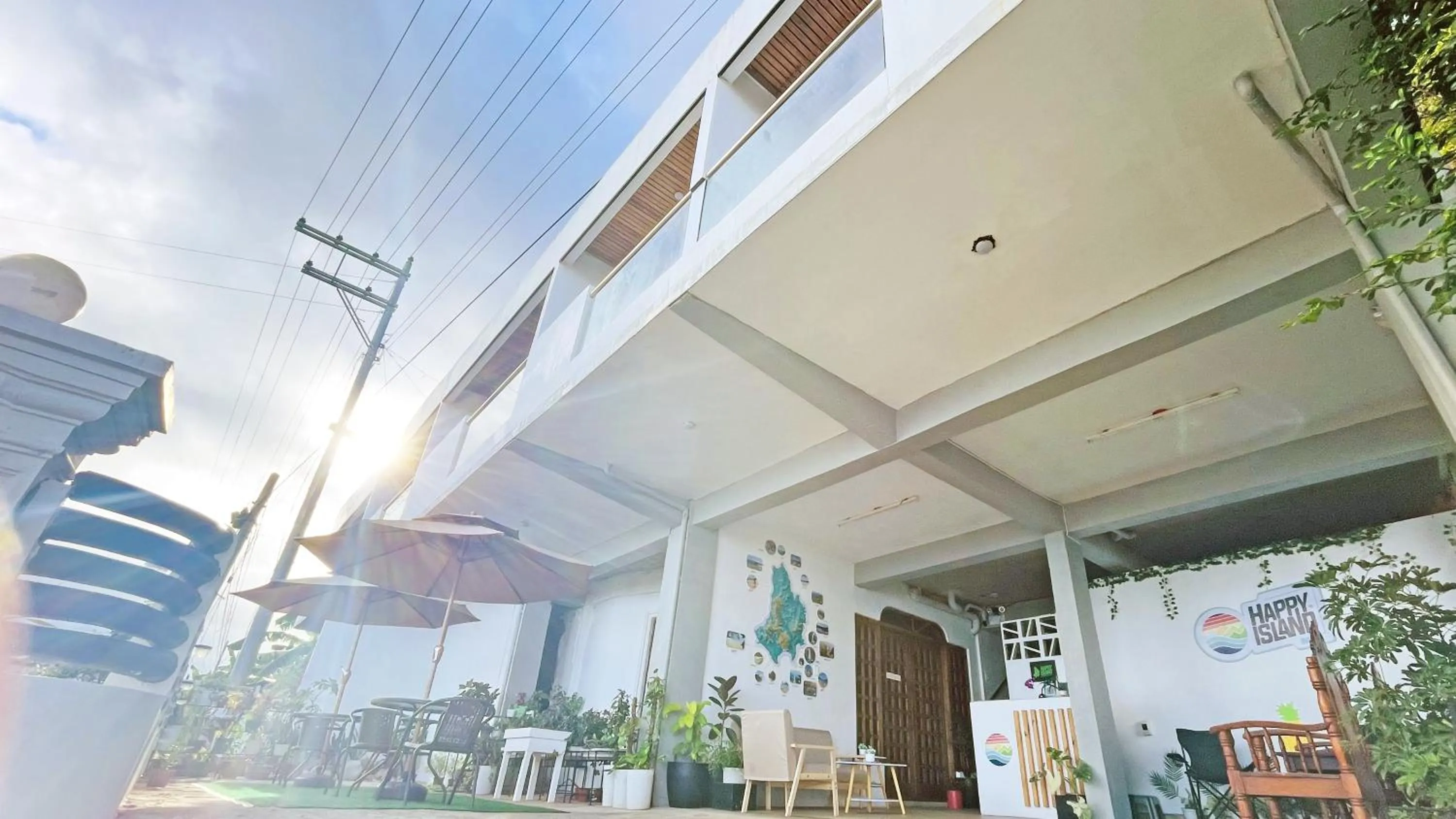 Property building in Happy Island Inn