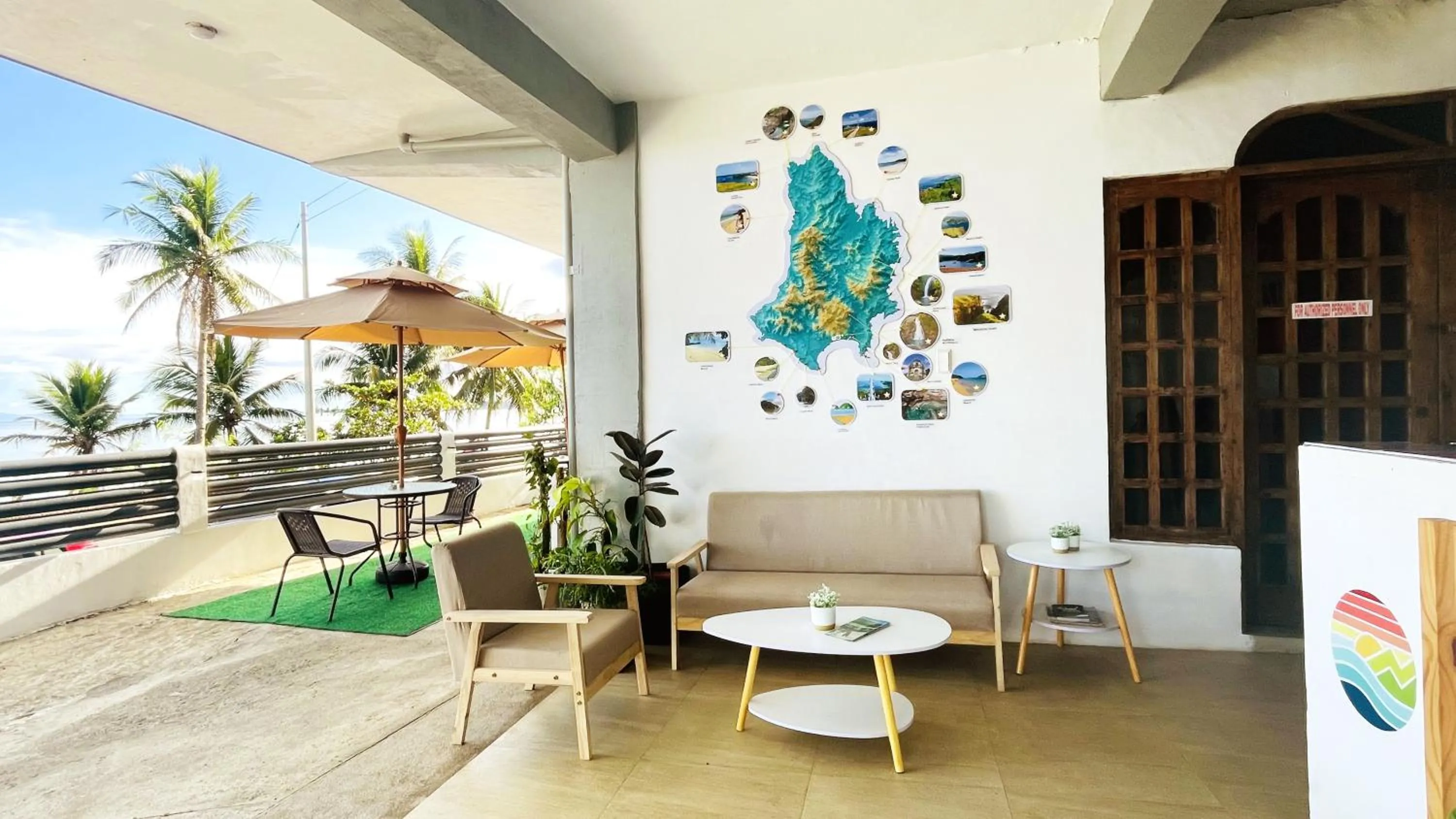 Patio in Happy Island Inn