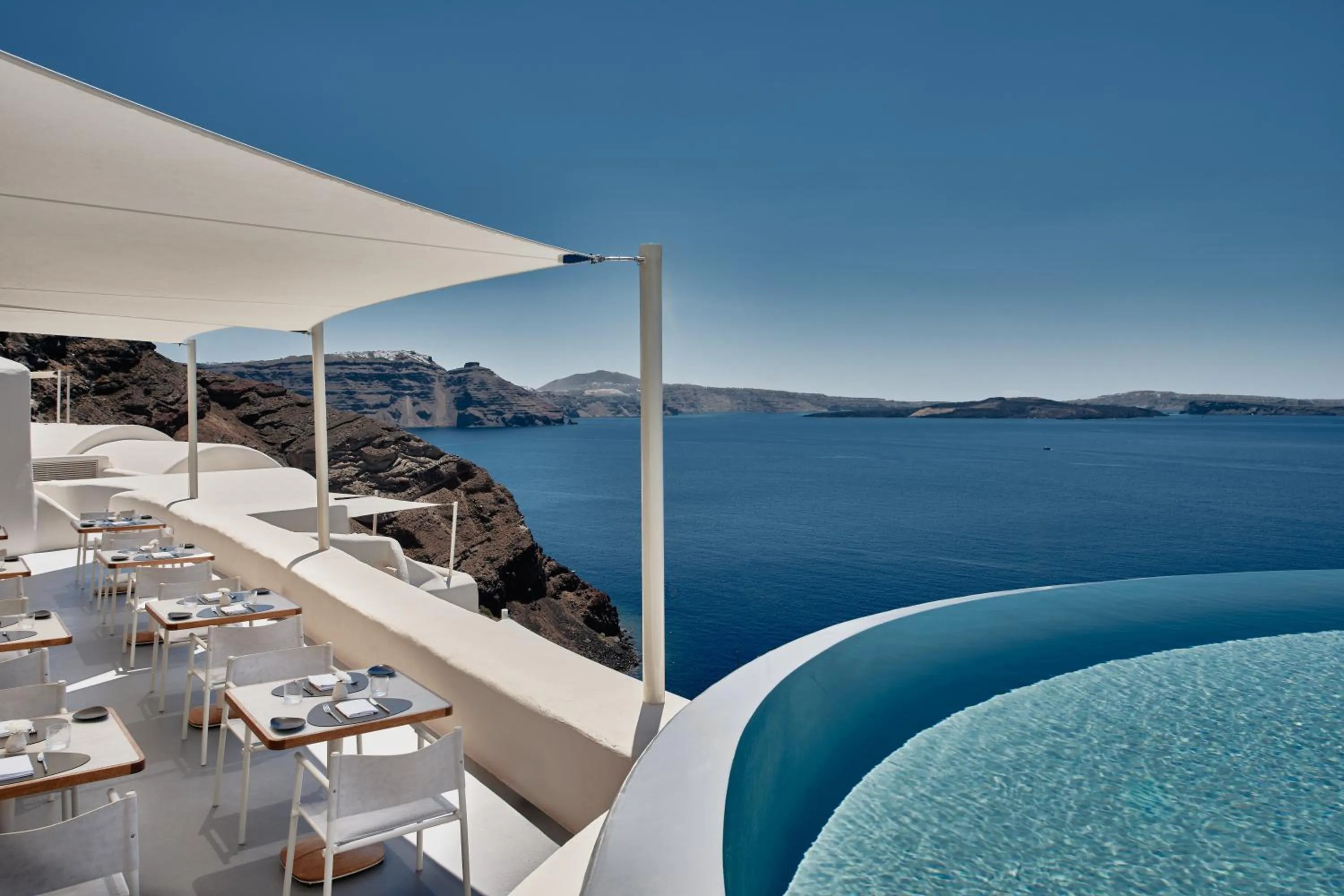 Restaurant/places to eat in Mystique, a Luxury Collection Hotel, Santorini