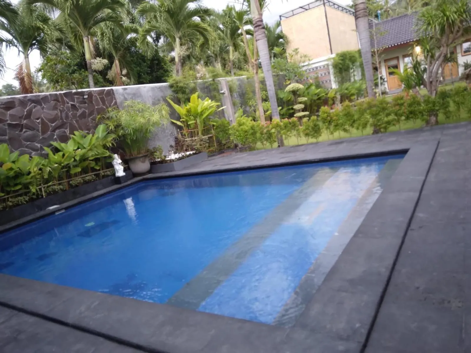 Pool view in Roots Hotel Senggigi