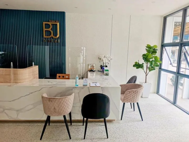 Seating area in BJ city hotel