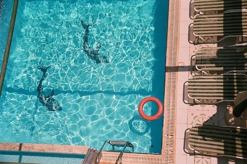 Pool view in Dioskouroi Apts