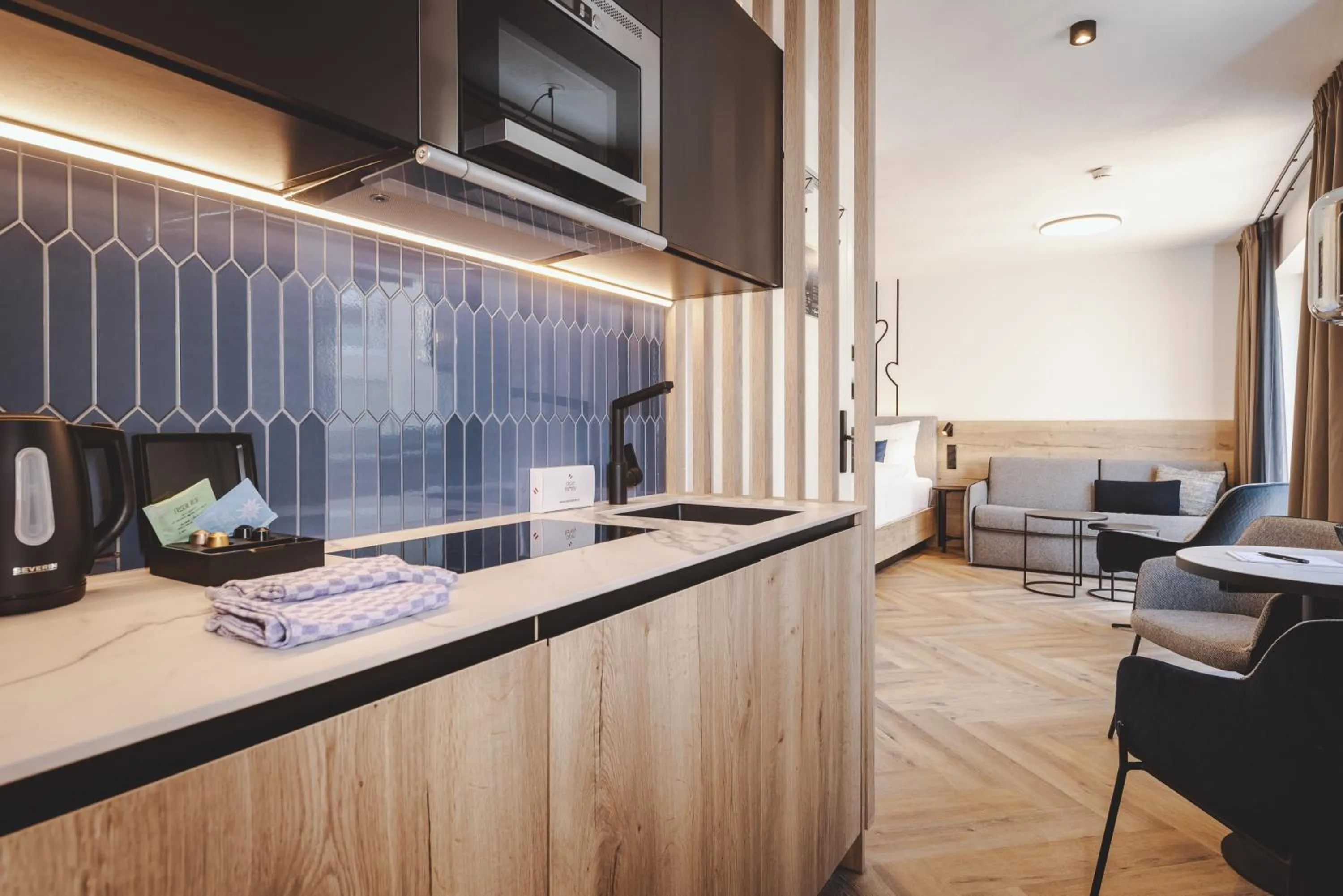 Kitchen or kitchenette in The Gast House Zell am See