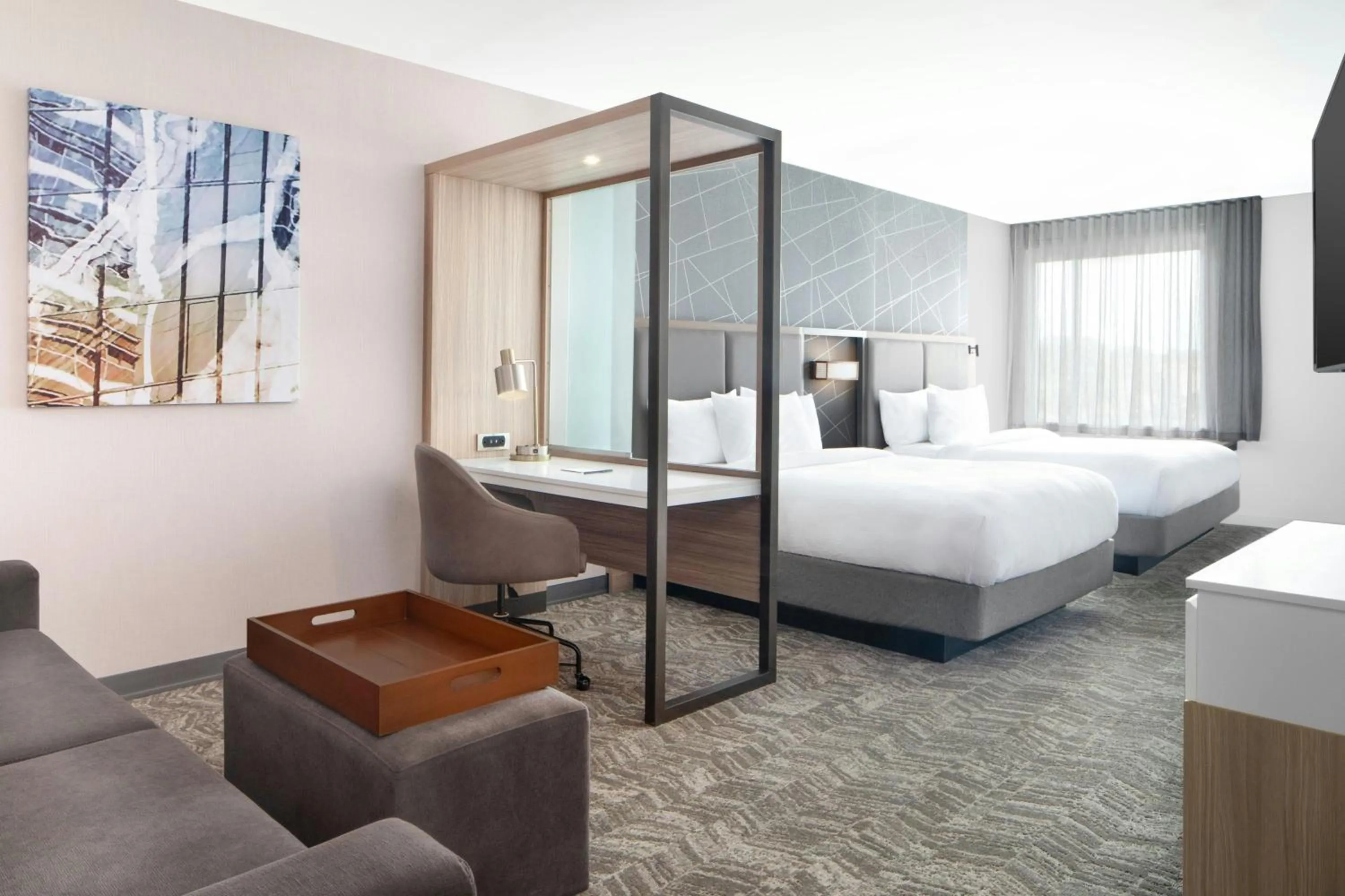 Photo of the whole room, Bed in SpringHill Suites by Marriott Columbia near Fort Jackson