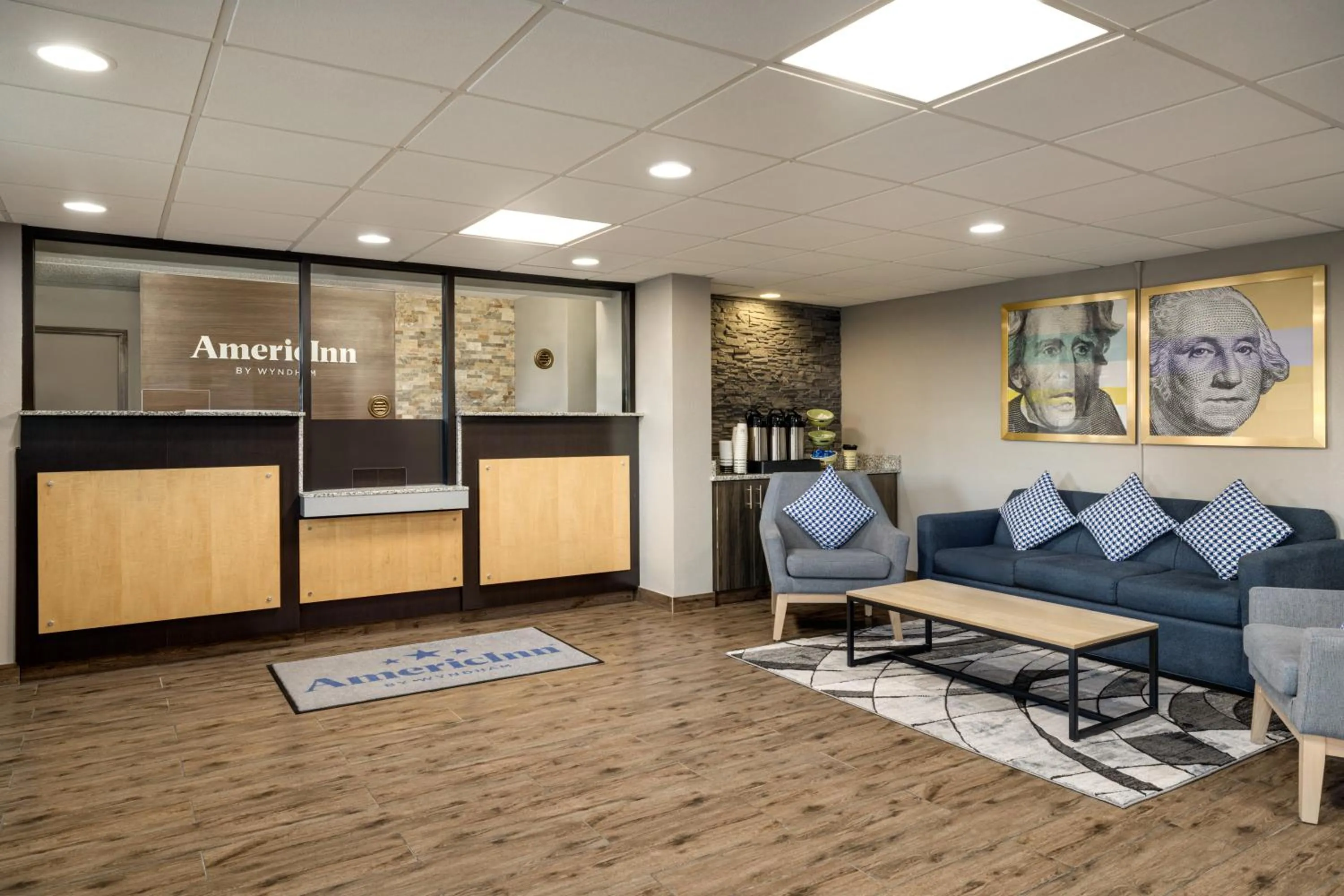 Lobby or reception in AmericInn by Wyndham Madison WI