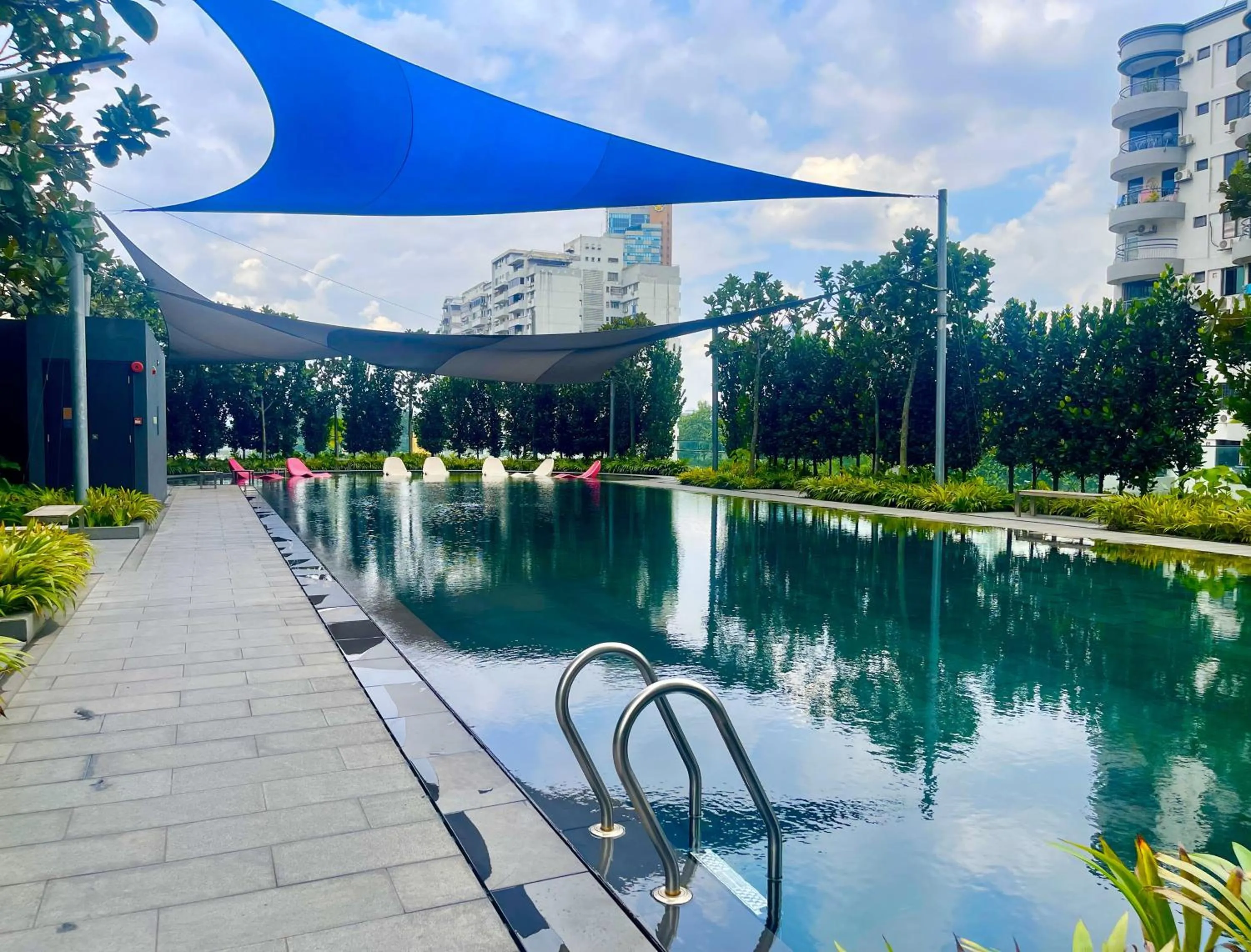 Pool view in Opus Residences Merdeka Tower KL