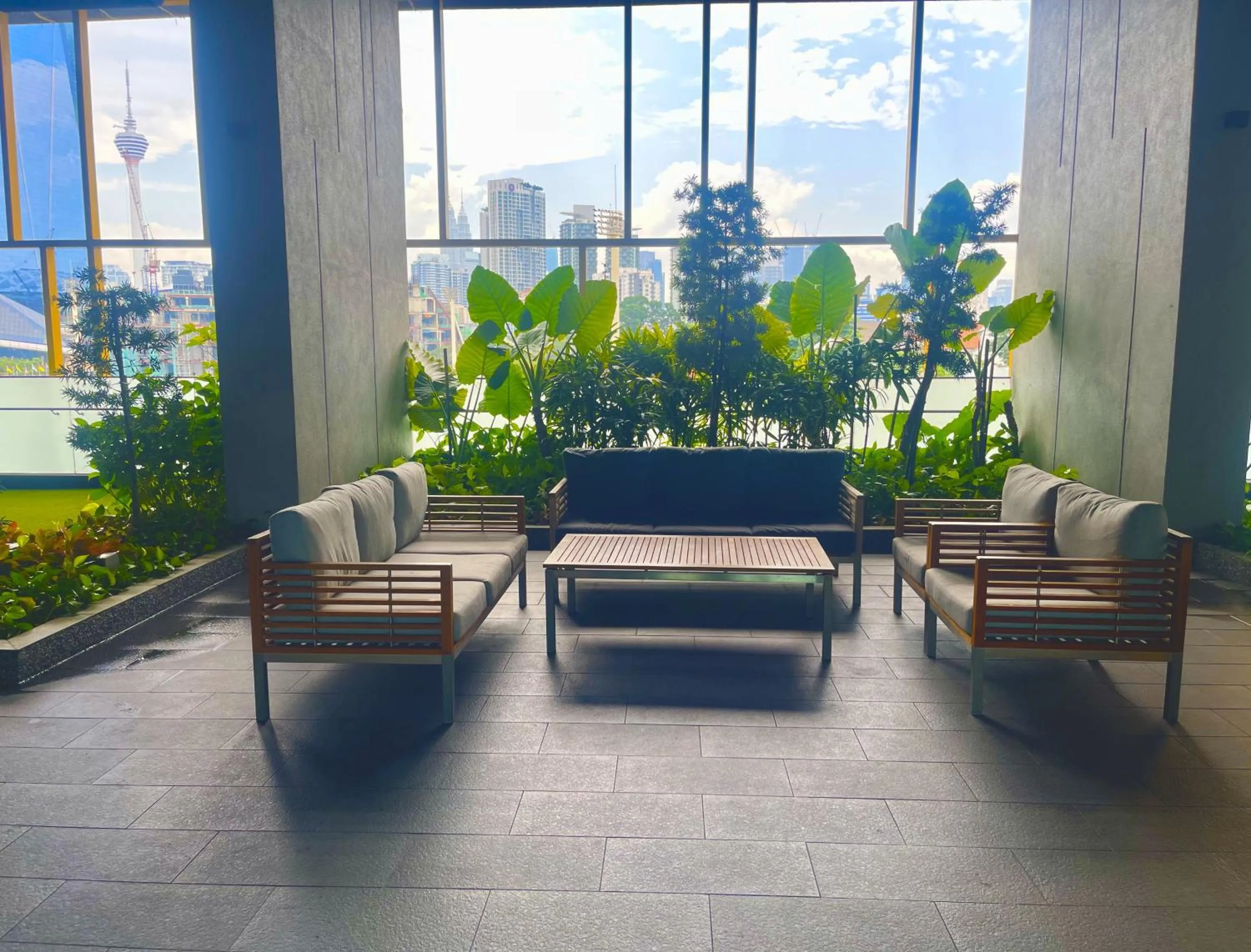 Seating area in Opus Residences Merdeka Tower KL